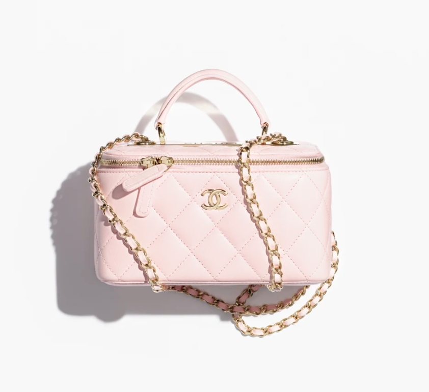 ãð¥Special Offersð¥ãCHANEL Long Vanity with chain-Light Pink - LuxuryEva