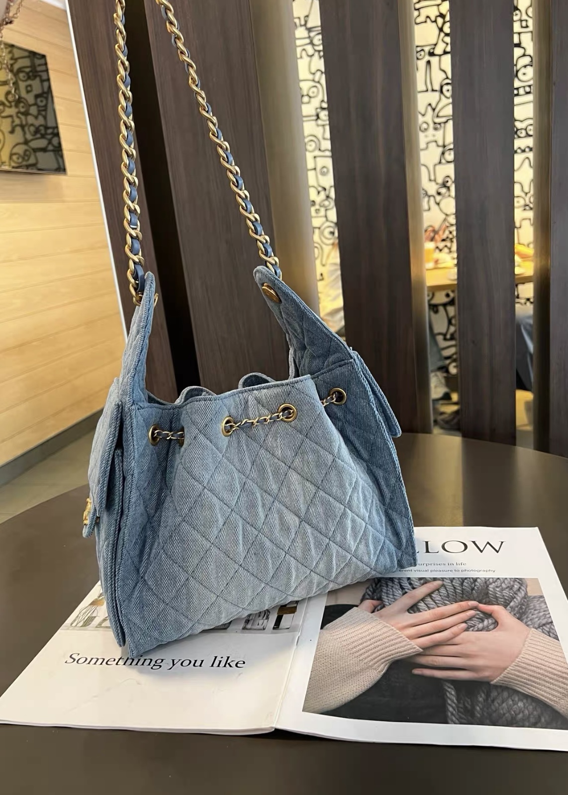 CHANEL 25 Small Handbag-Washed Denim - LuxuryEva