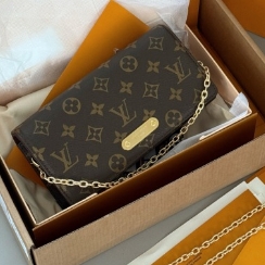 LV M82509 Wallet On Chain Lily - LuxuryEva