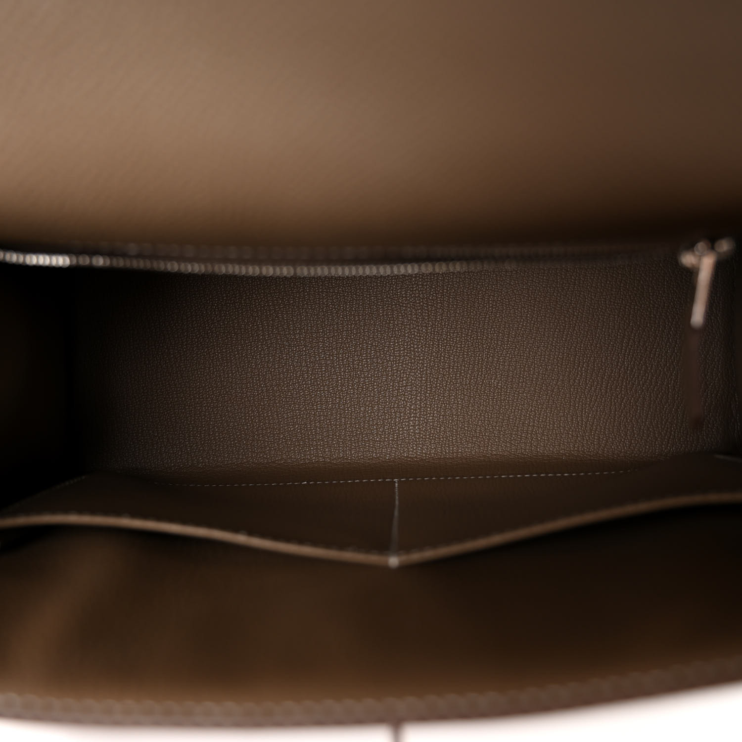 Epsom Kelly Sellier 28 Etoupe (Silver Lock) - LuxuryEva