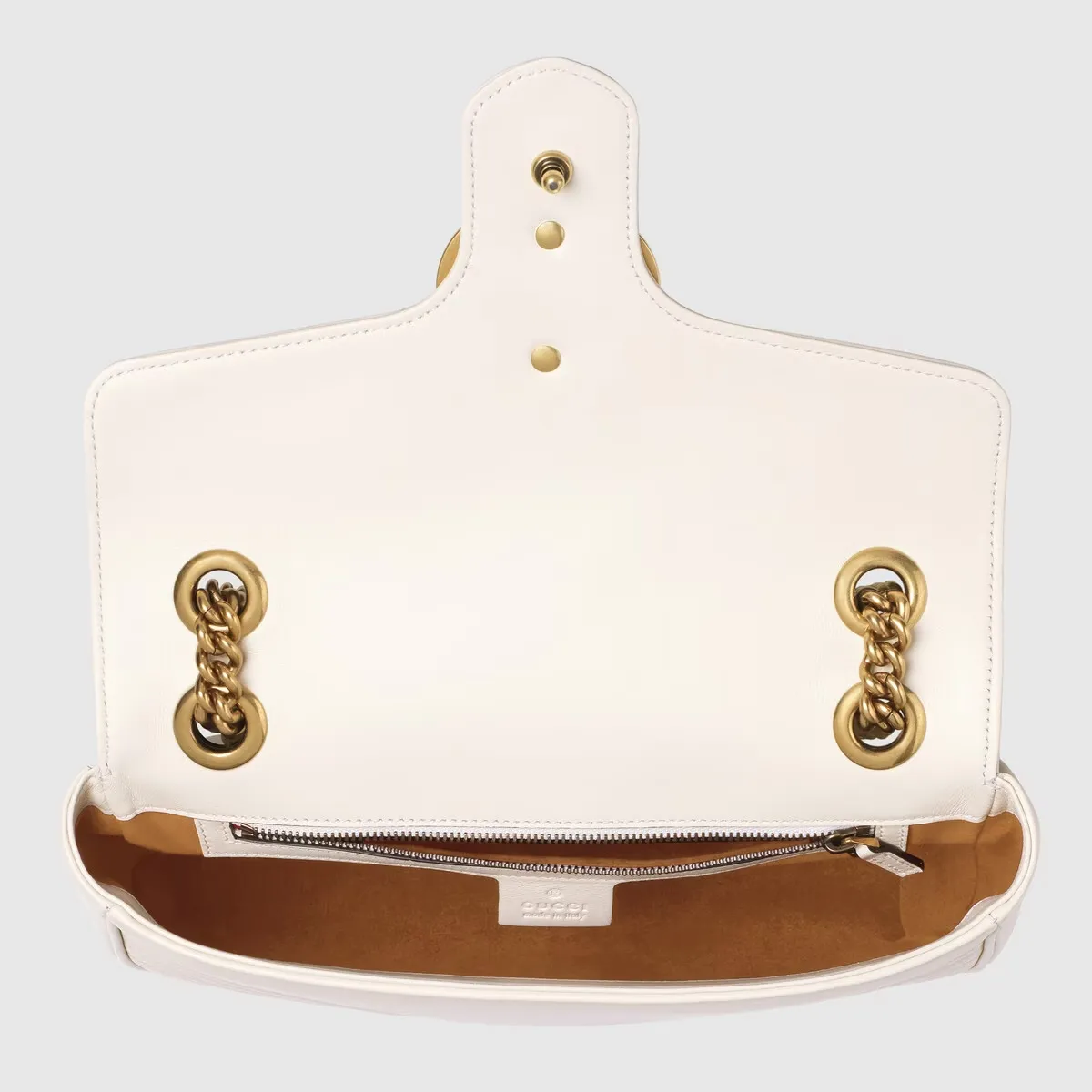 G Marmont Small White Matelass Shoulder Bag - LuxuryEva