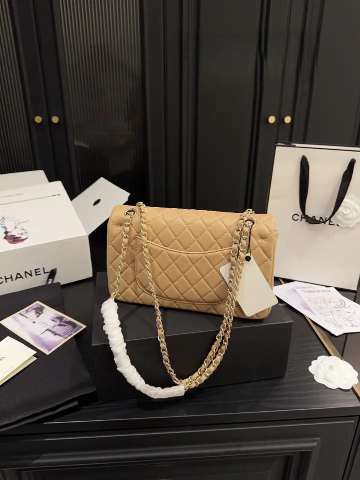 Chanel Classic Flap Bag – Caramel with Gold Hardware - LuxuryEva