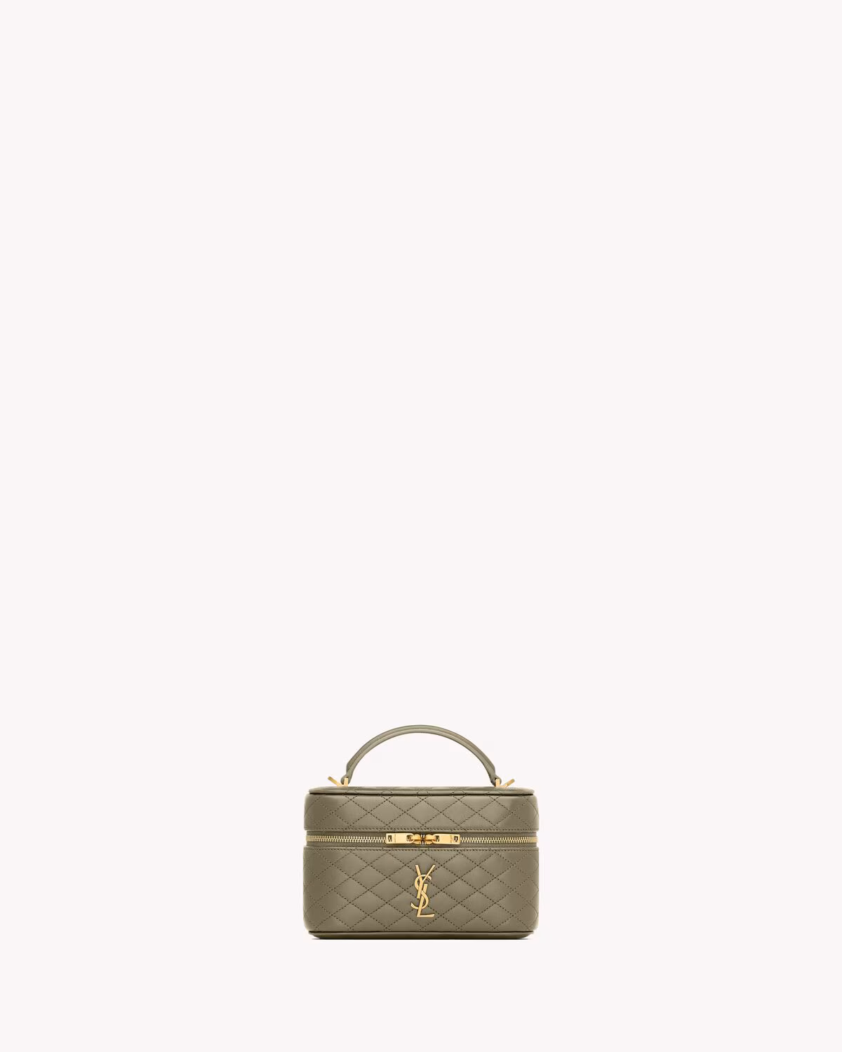 YSL GABY vanity bag in lambskin-STRONG MOSS - LuxuryEva