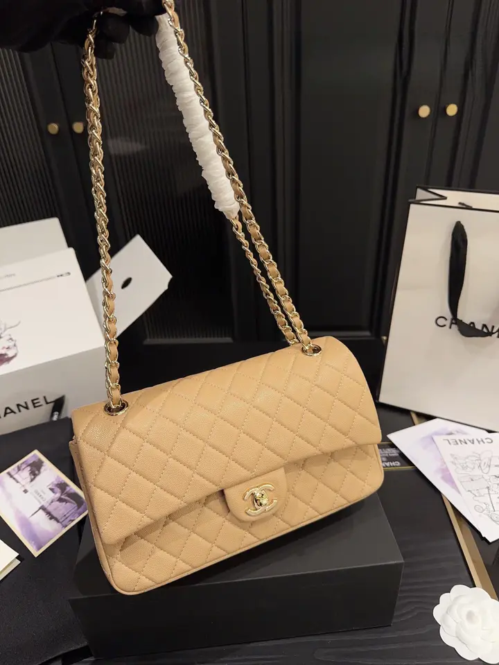 Chanel Classic Flap Bag – Caramel with Gold Hardware - LuxuryEva