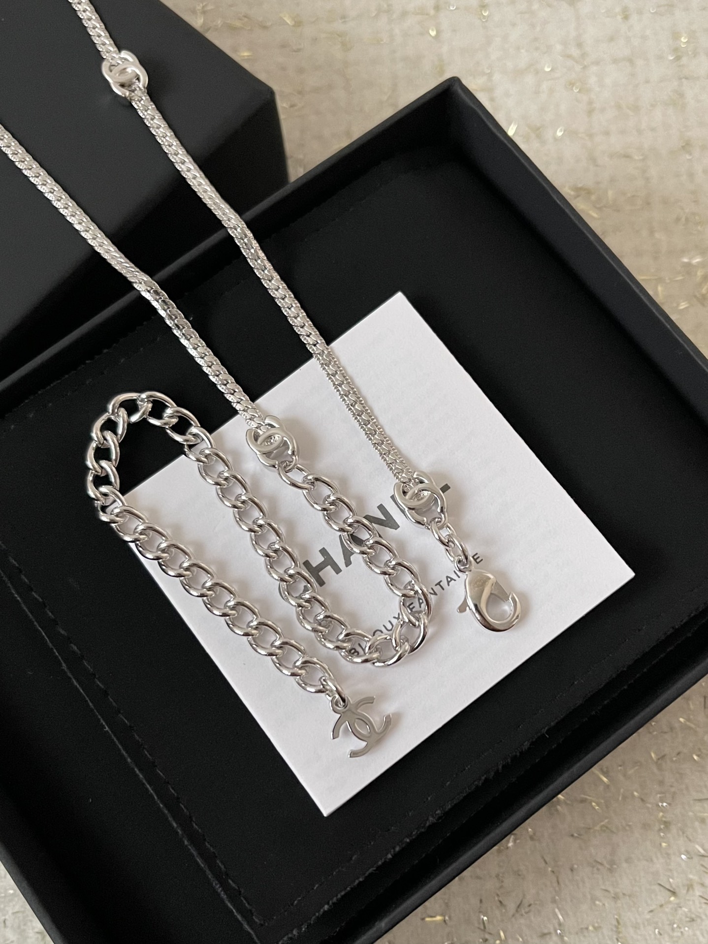 Chanel 24B Snake Chain 5C Necklace – Multi-Wear Choker - LuxuryEva