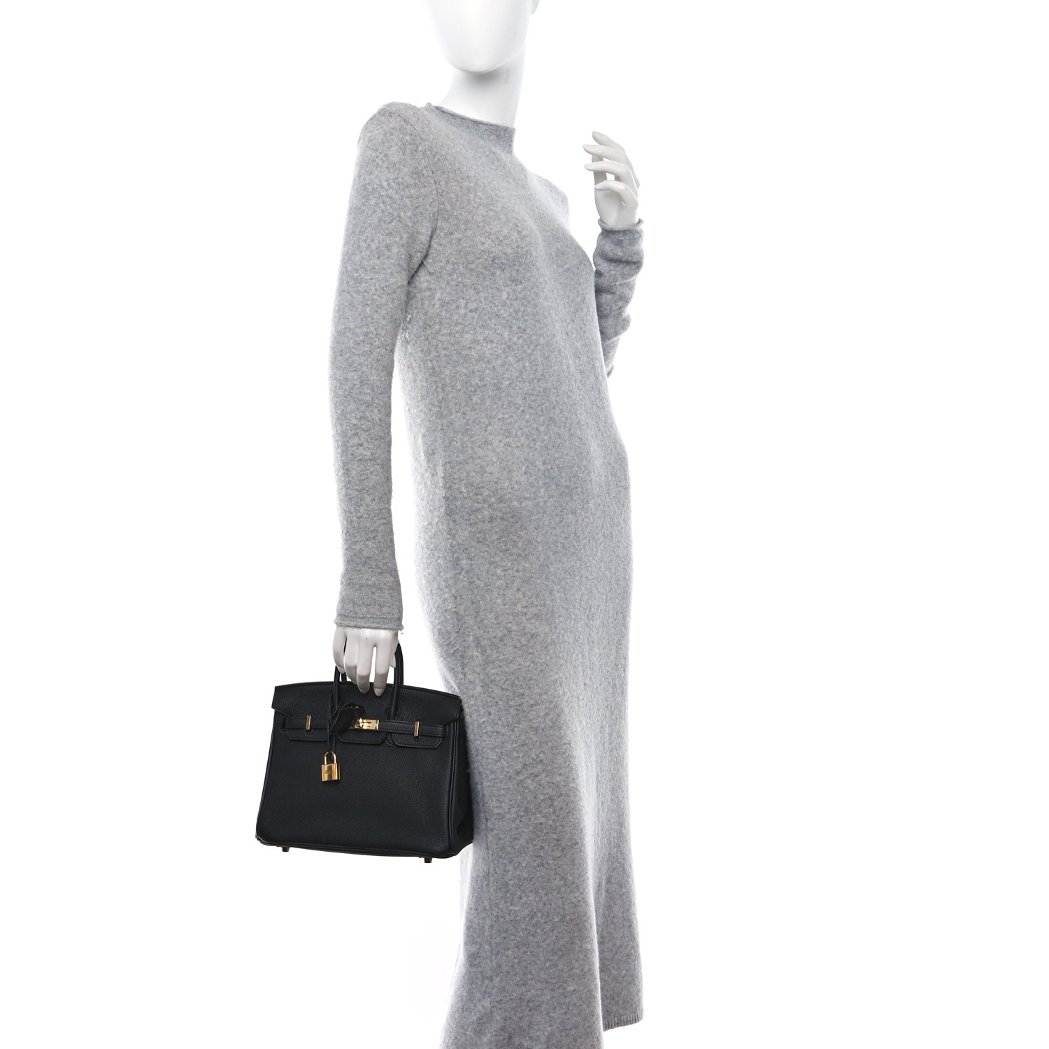 Epsom Birkin Sellier 25 Black（Golden Lock） - LuxuryEva