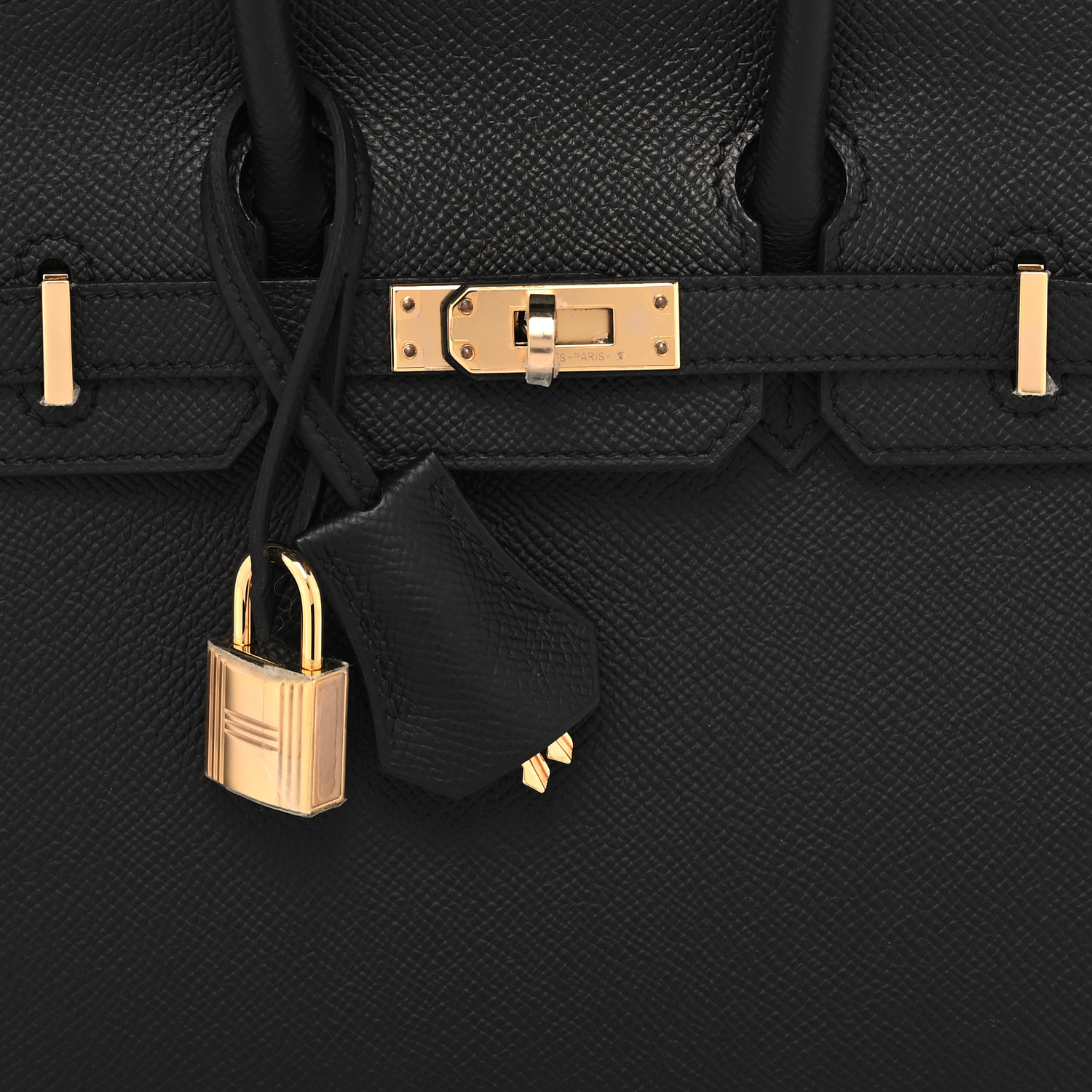 Epsom Birkin Sellier 25 Black（Golden Lock） - LuxuryEva