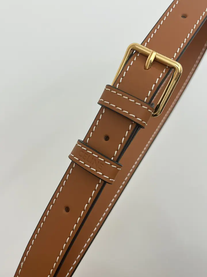 Celine Medium Triomphe Bag in Caramel - LuxuryEva