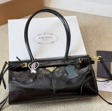 Prada Bonnie medium leather handbag - LuxuryEva