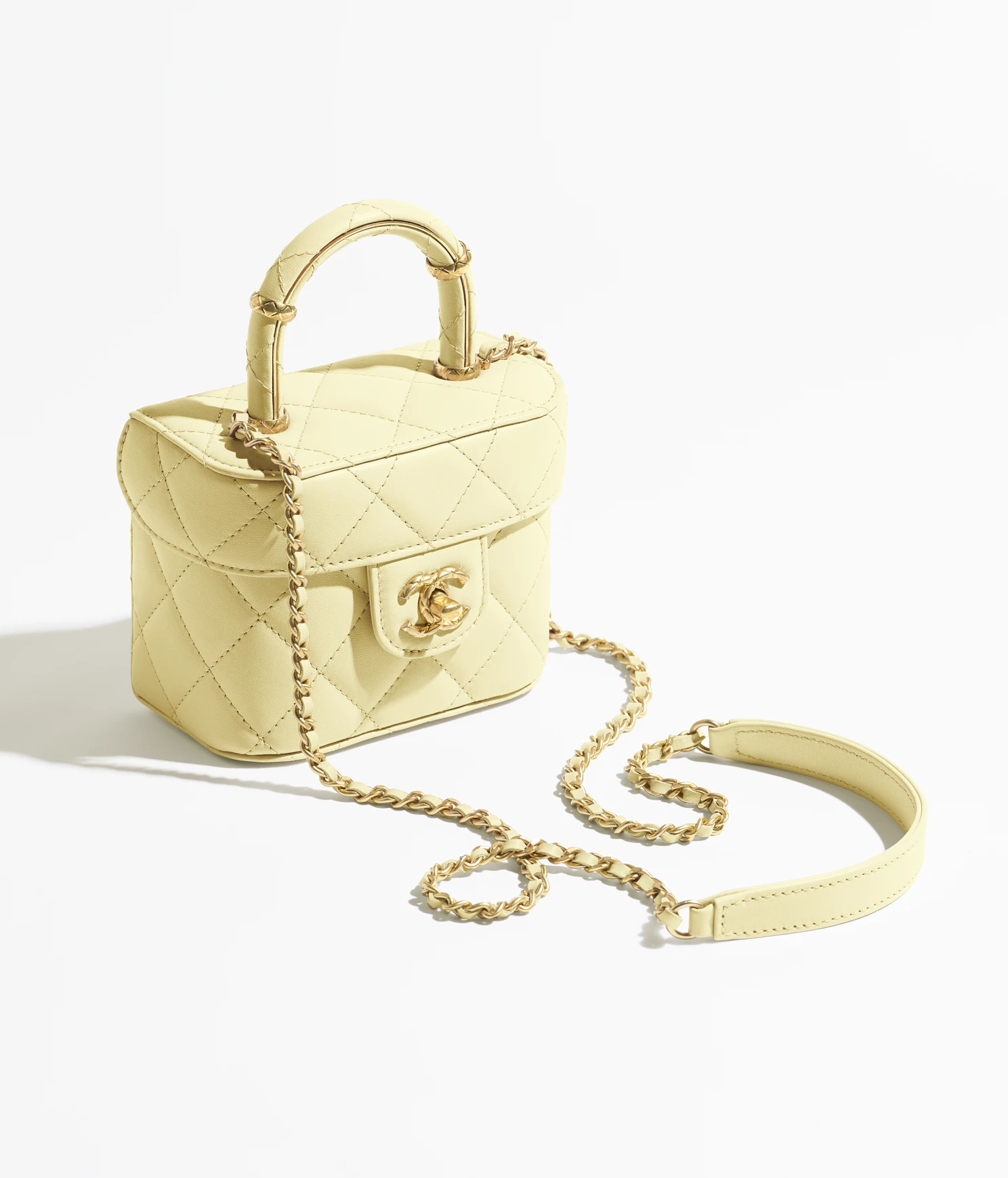 SMALL VANITY CASE-Light Yellow - LuxuryEva