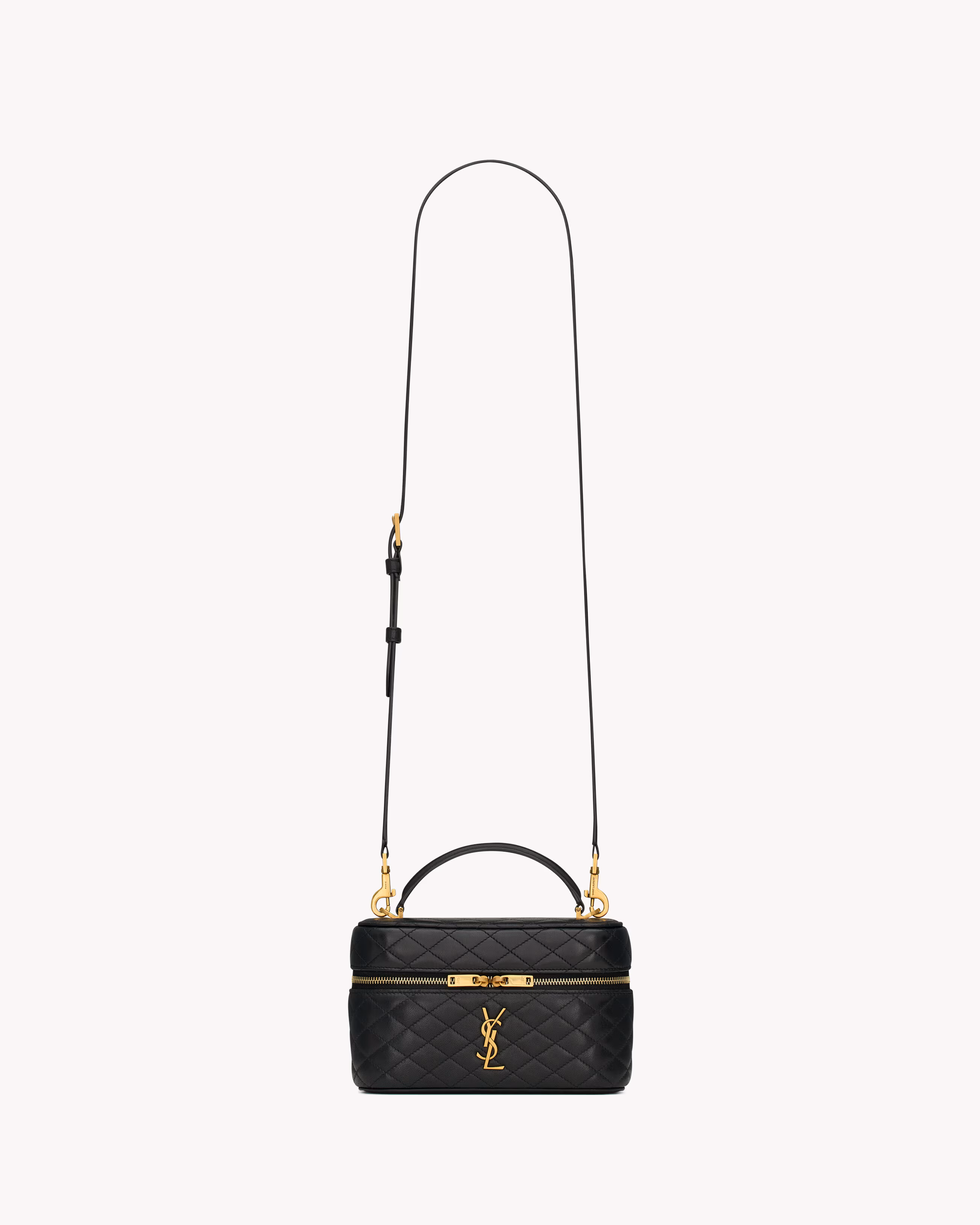 YSL GABY vanity bag in lambskin-Black - LuxuryEva