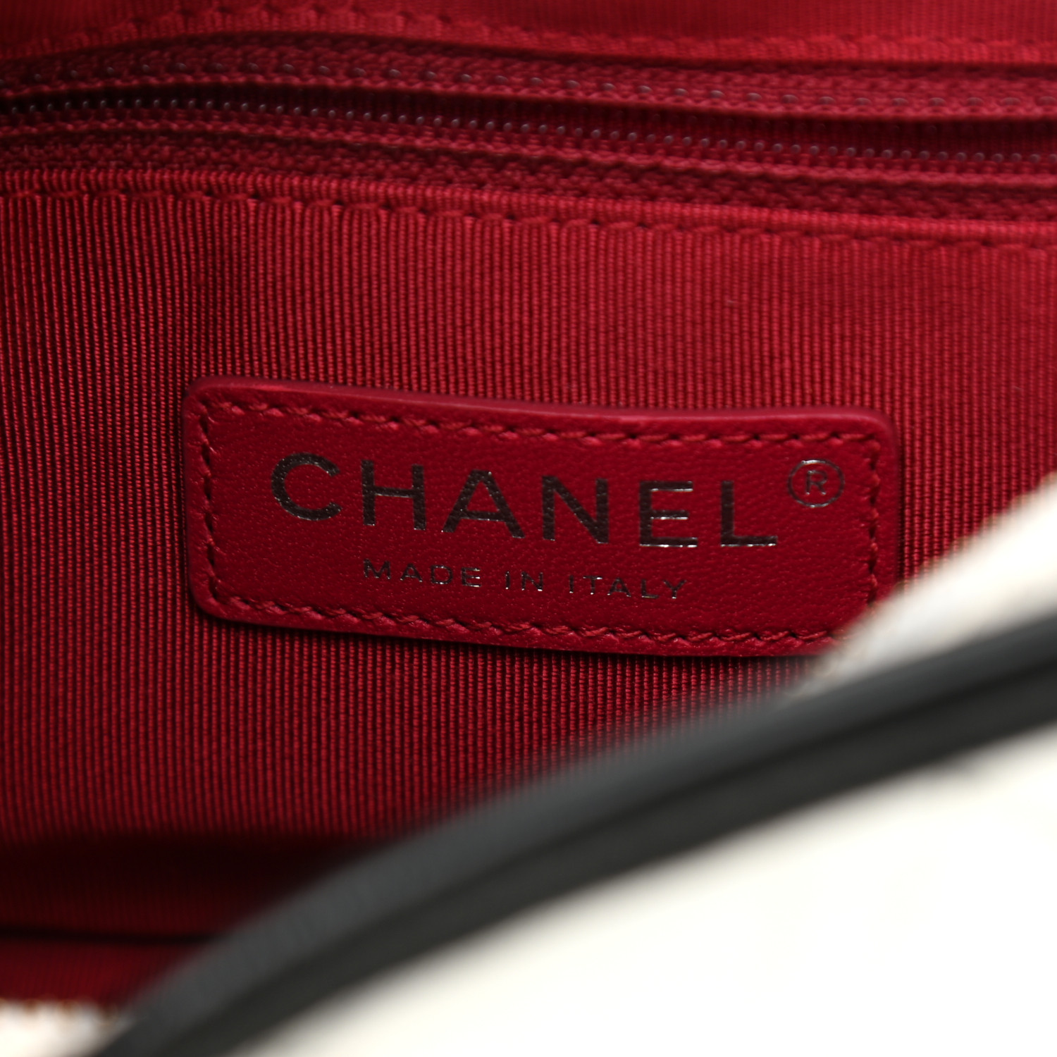 Aged Calfskin Quilted Small Gabrielle Hobo Black White - LuxuryEva