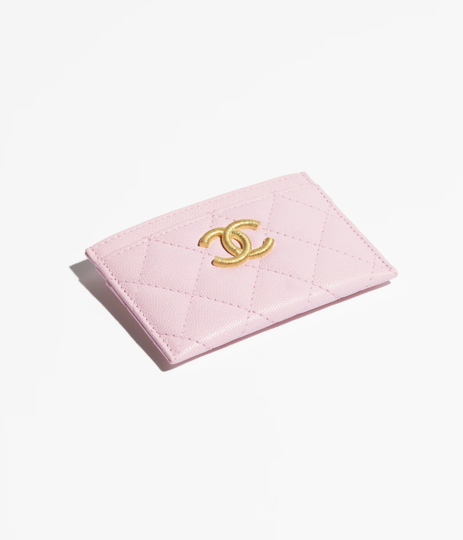 CHANEL Card Holder-Light Pink - LuxuryEva
