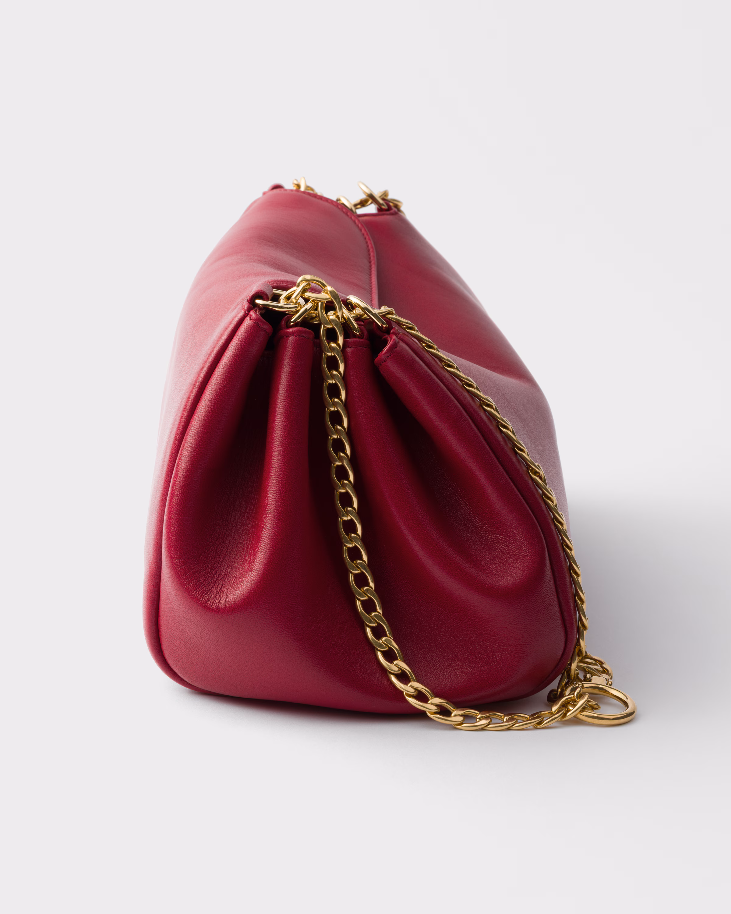 Prada Tumulte small nappa leather bag-Cherry - LuxuryEva