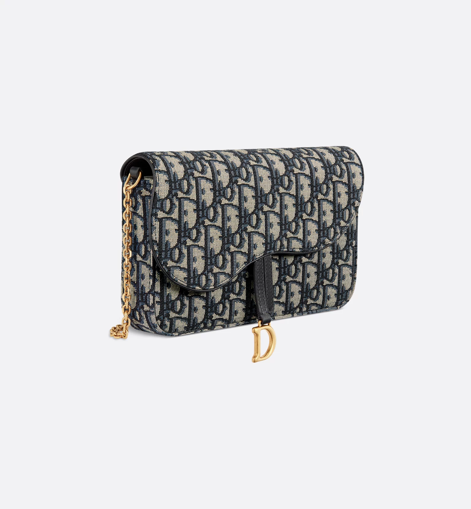 Medium Saddle Pouch with Chain - LuxuryEva