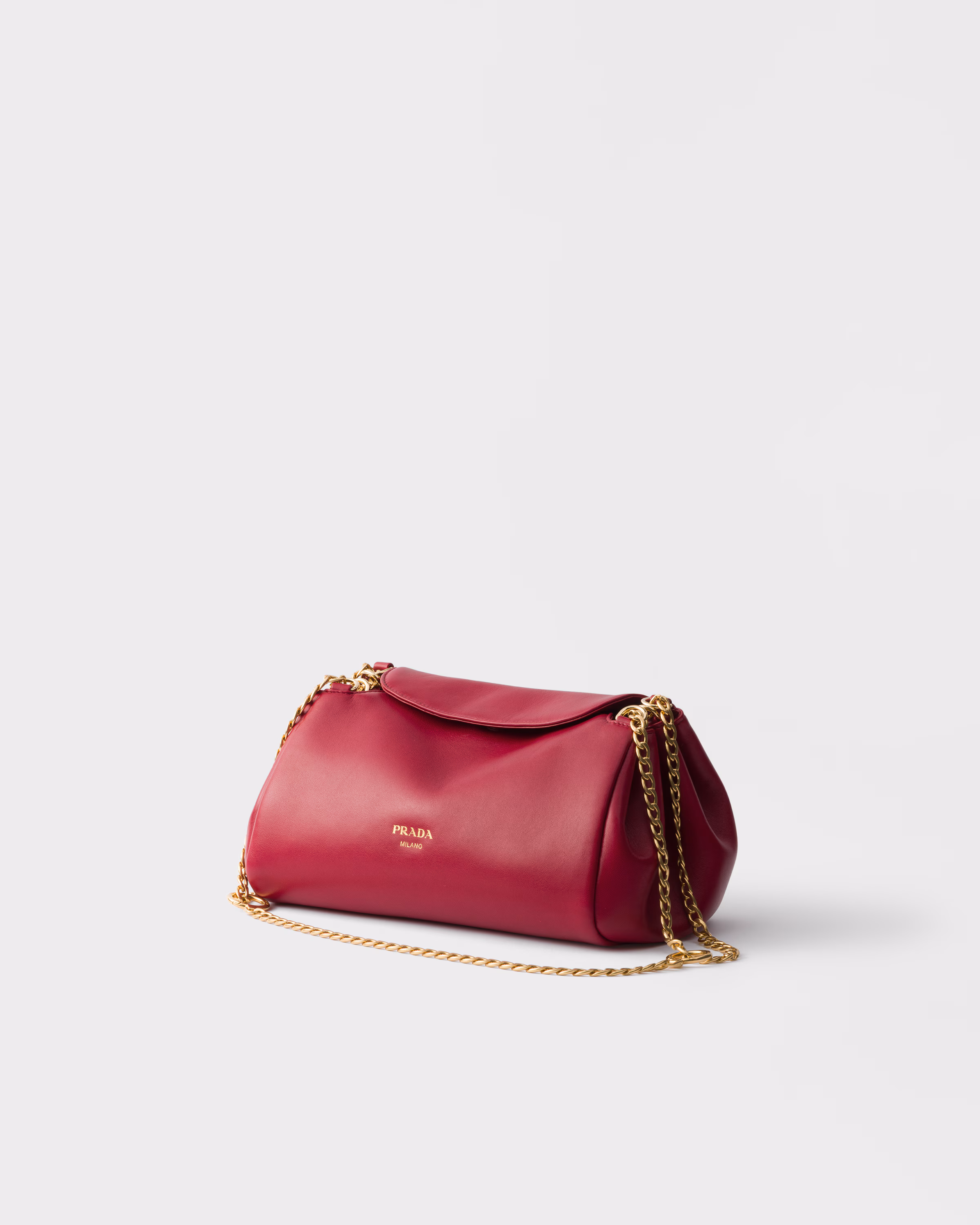 Prada Tumulte small nappa leather bag-Cherry - LuxuryEva