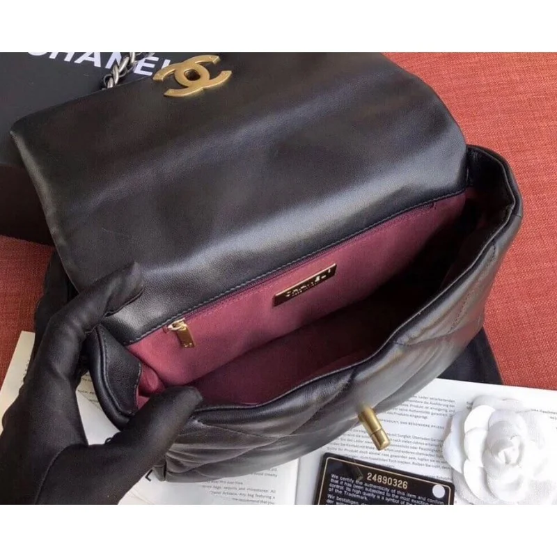 Chanel 19 Lambskin Flap Bag Small - LuxuryEva