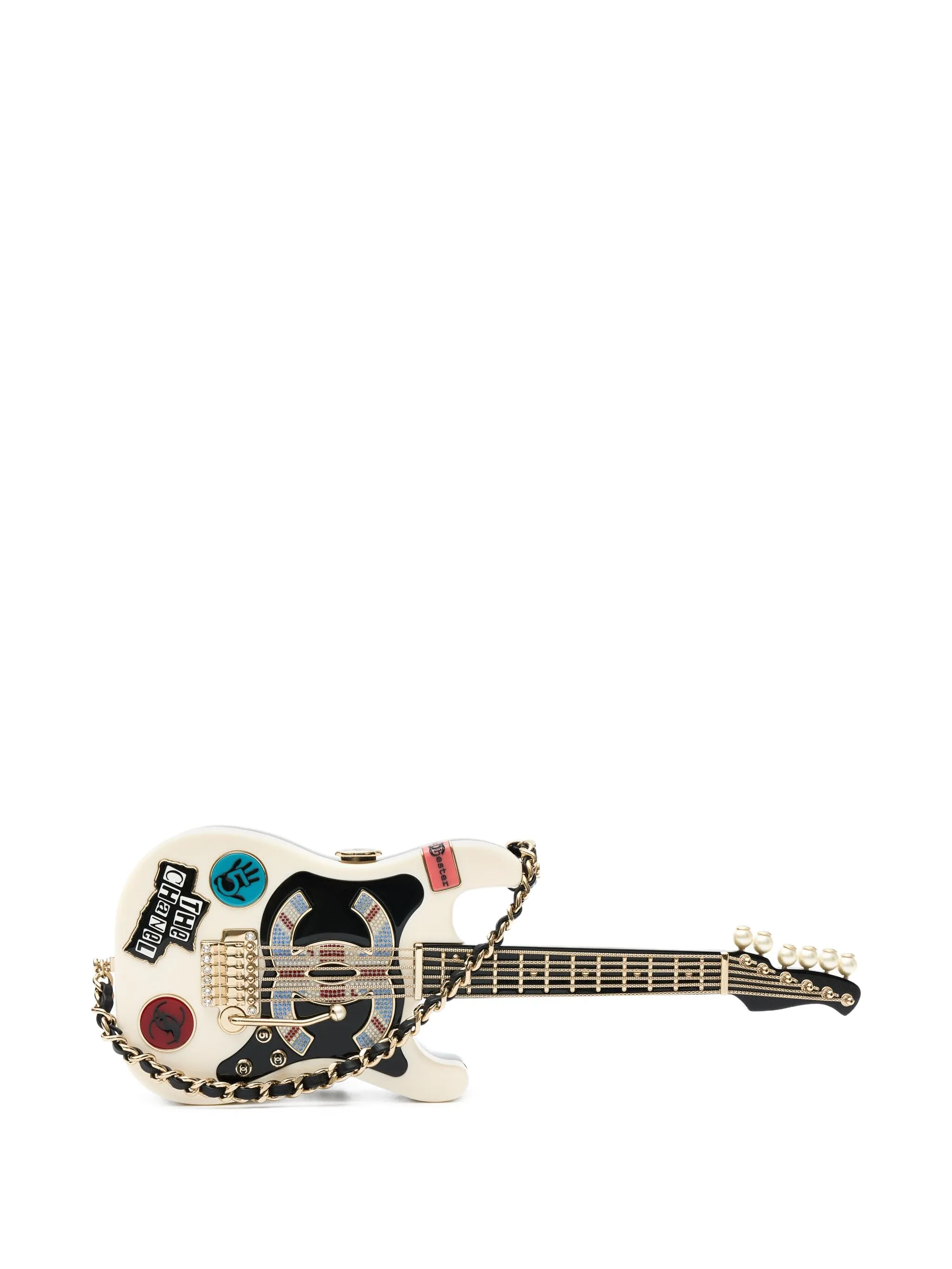 Chanel Guitar Box Clutch - LuxuryEva