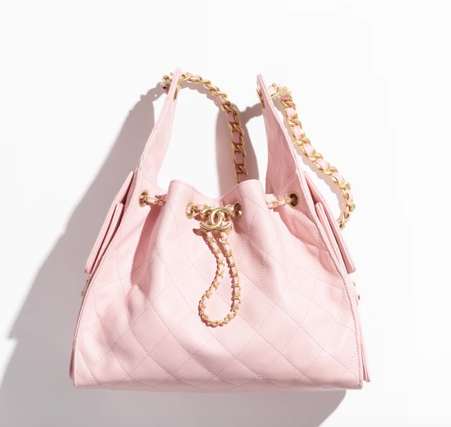 CHANEL 25 Small Handbag-Light Pink - LuxuryEva