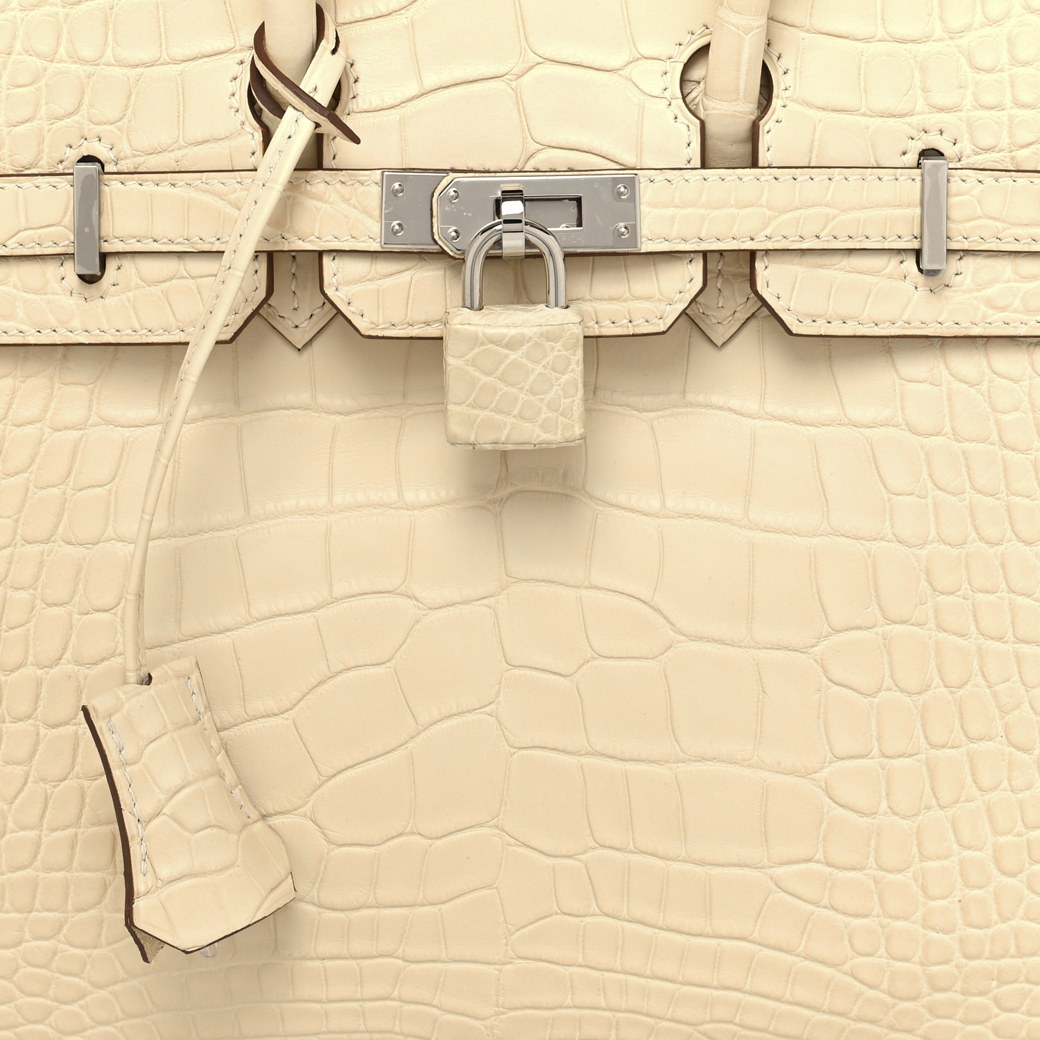 Matte Alligator Birkin 25 Vanille - LuxuryEva