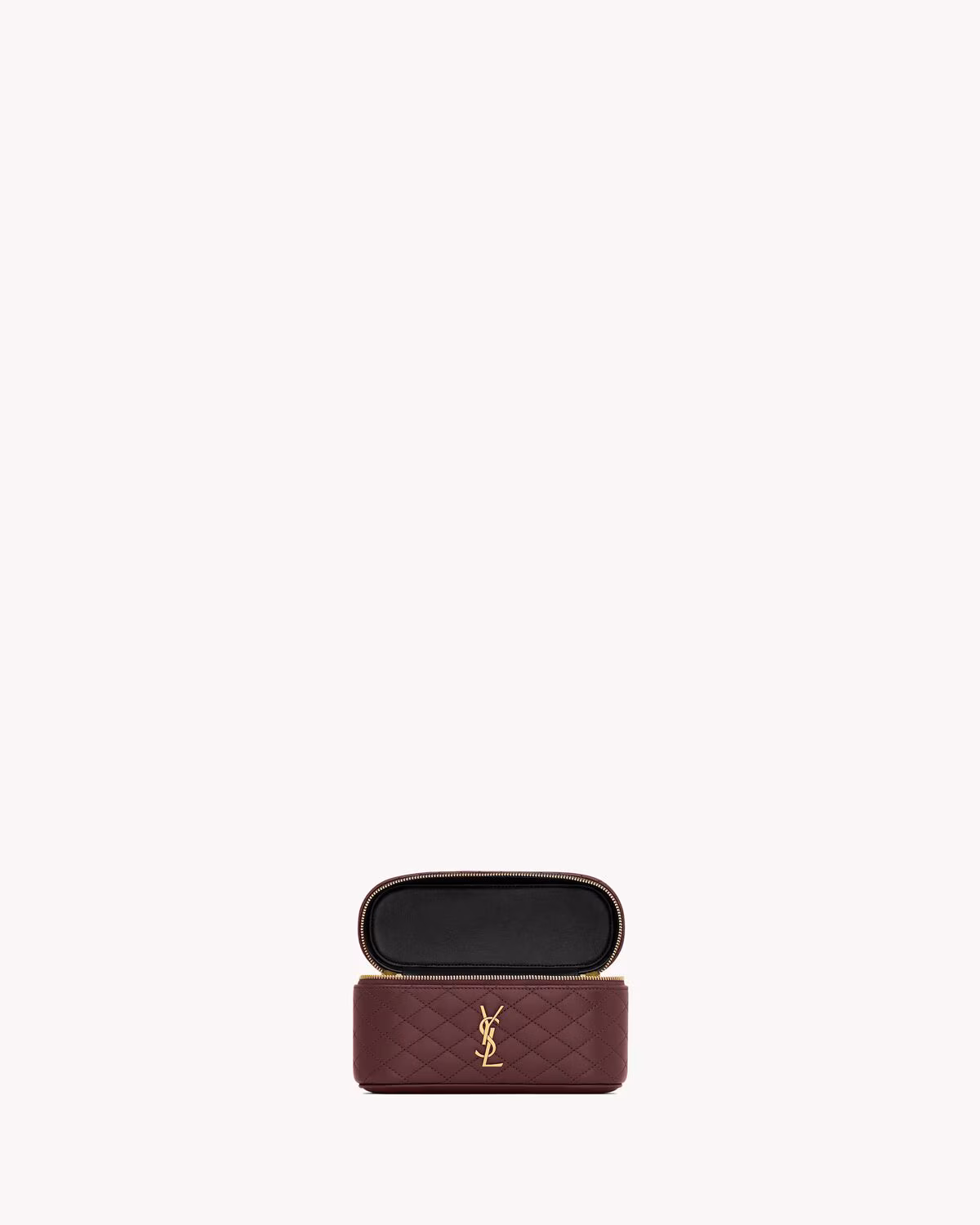 YSL GABY vanity bag in lambskin-ROUGE CABERNET - LuxuryEva