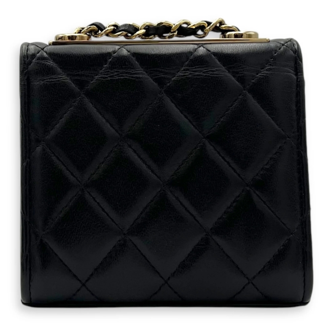 Chanel CC Crossbody Bag Black in Lambskin, Gold hardware - LuxuryEva