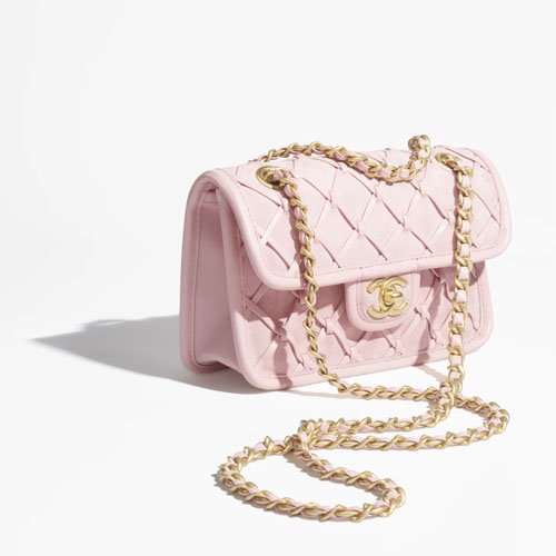 CHANEL Mini Flap Bag-Light Pink - LuxuryEva