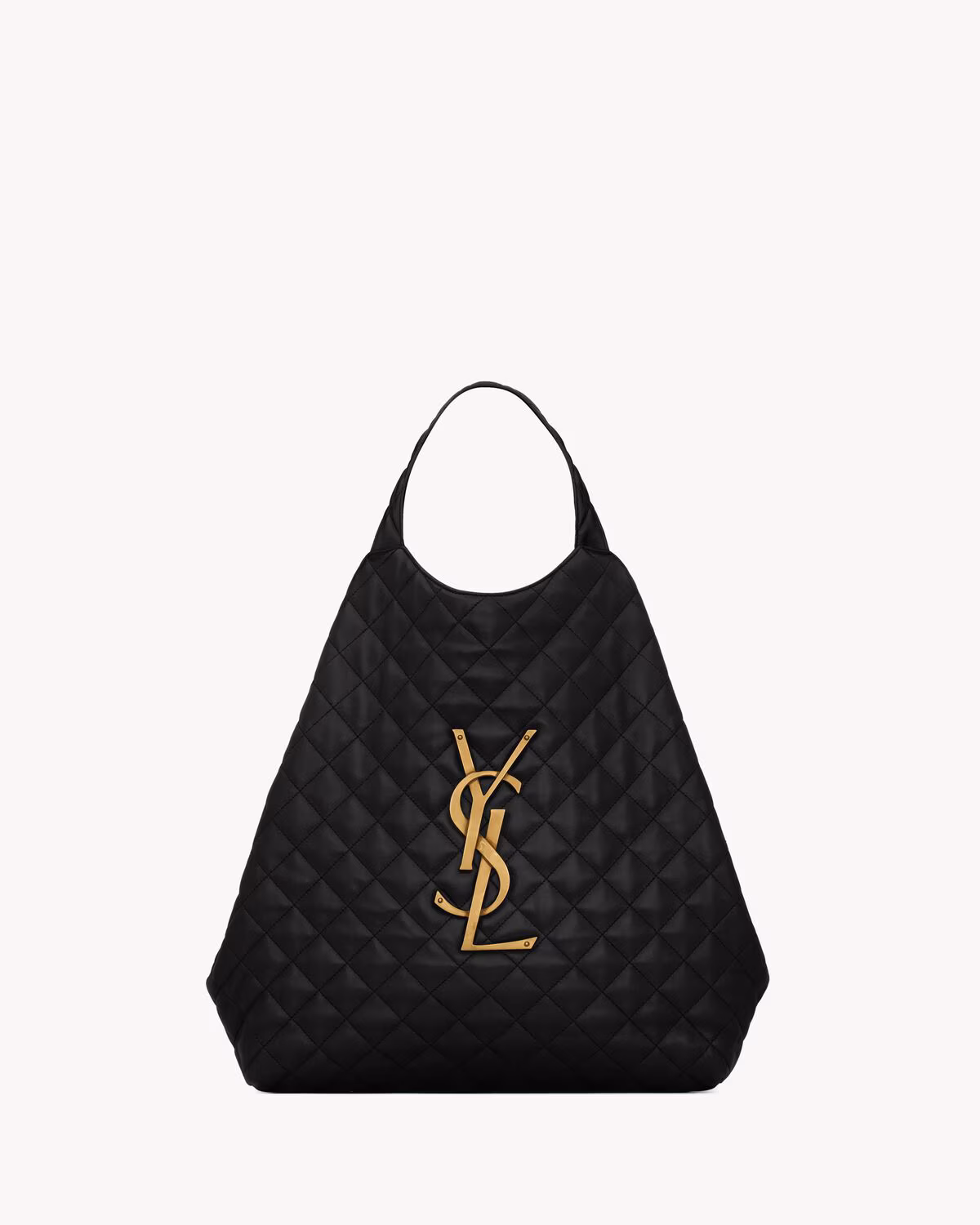 YSL ICARE in quilted lambskin-BLACK - LuxuryEva