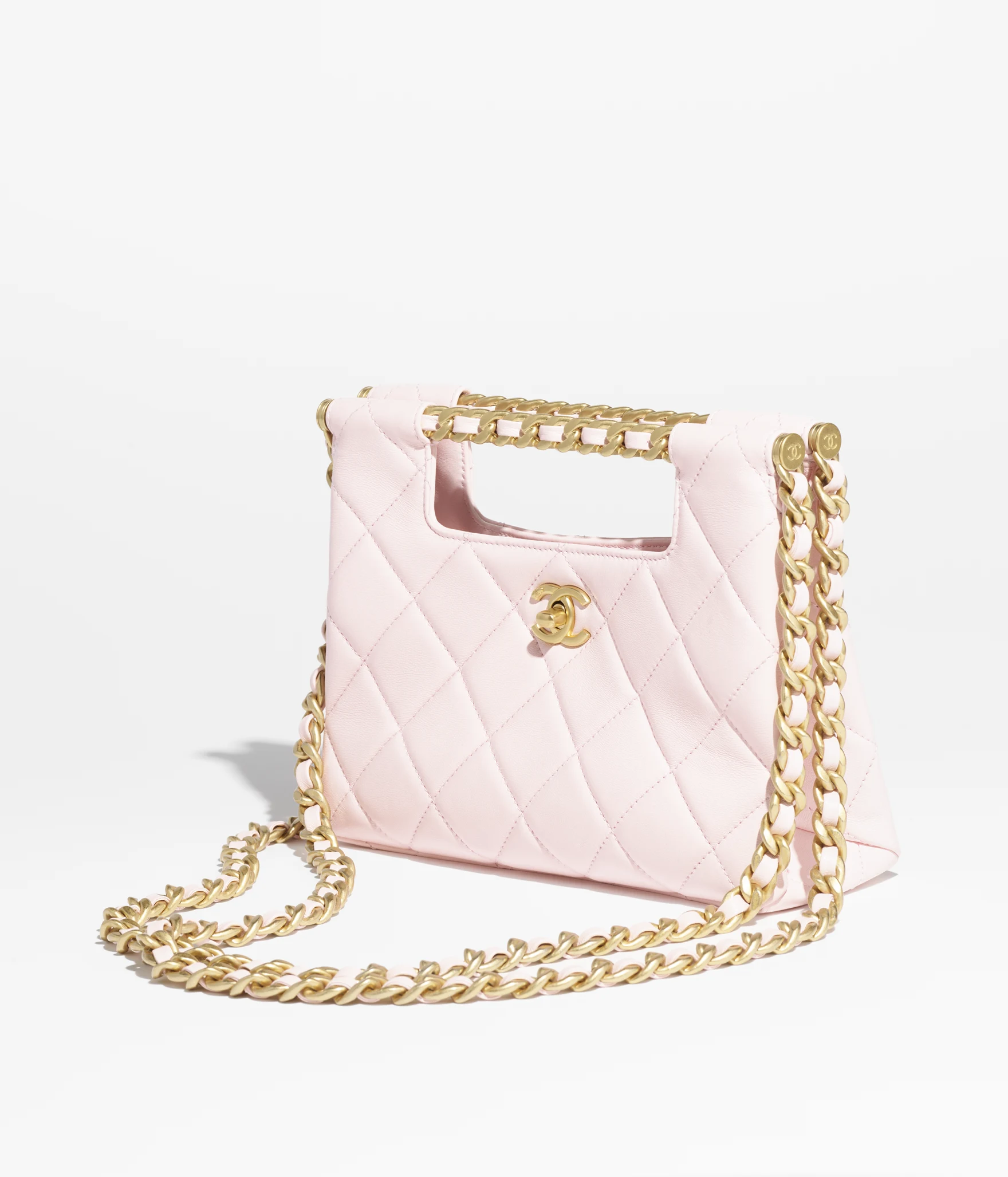 CHANEL-Small Tote-Light Pink - LuxuryEva