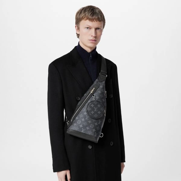 Louis Vuitton Monogram Eclipse M30936 Duo Slingbag - LuxuryEva
