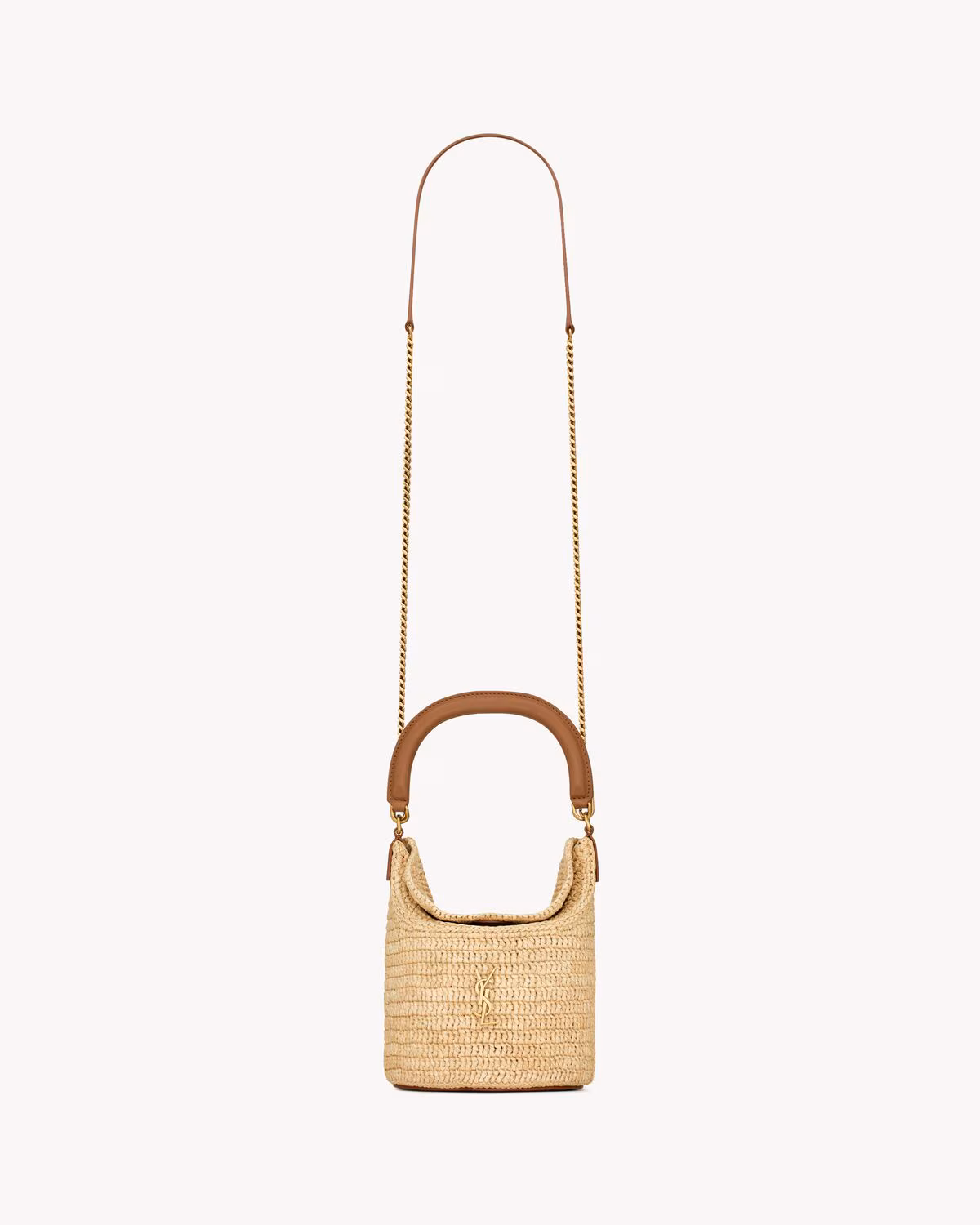 YSL GABY bucket bag in raffia - LuxuryEva