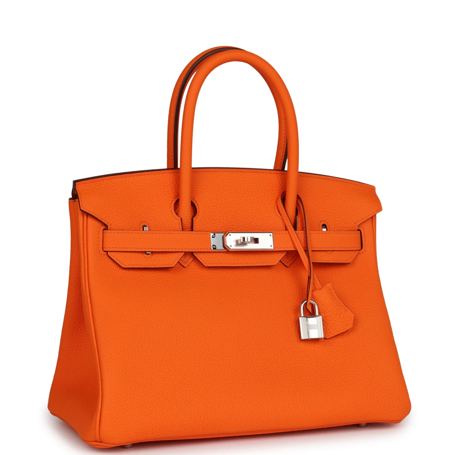 Hermes Birkin 30 Orange Minium Togo Palladium Hardware - LuxuryEva