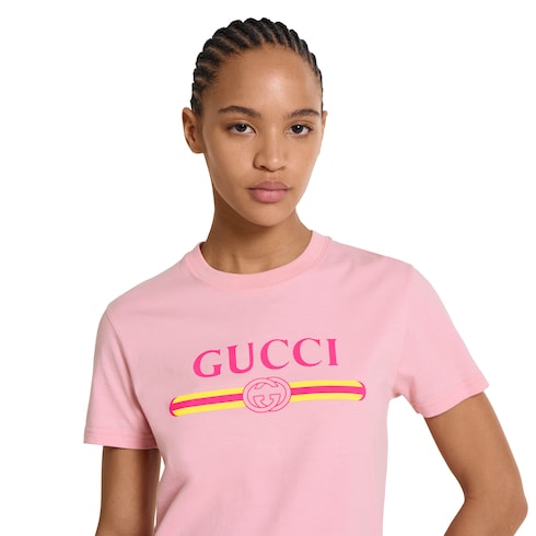 Gucci Cotton jersey T-shirt with print - LuxuryEva