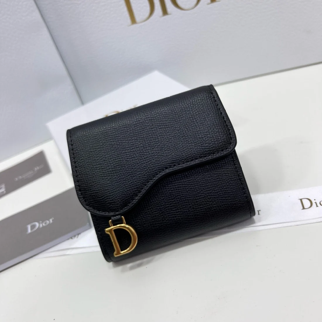 Dior saddle Three Fold Wallet - LuxuryEva