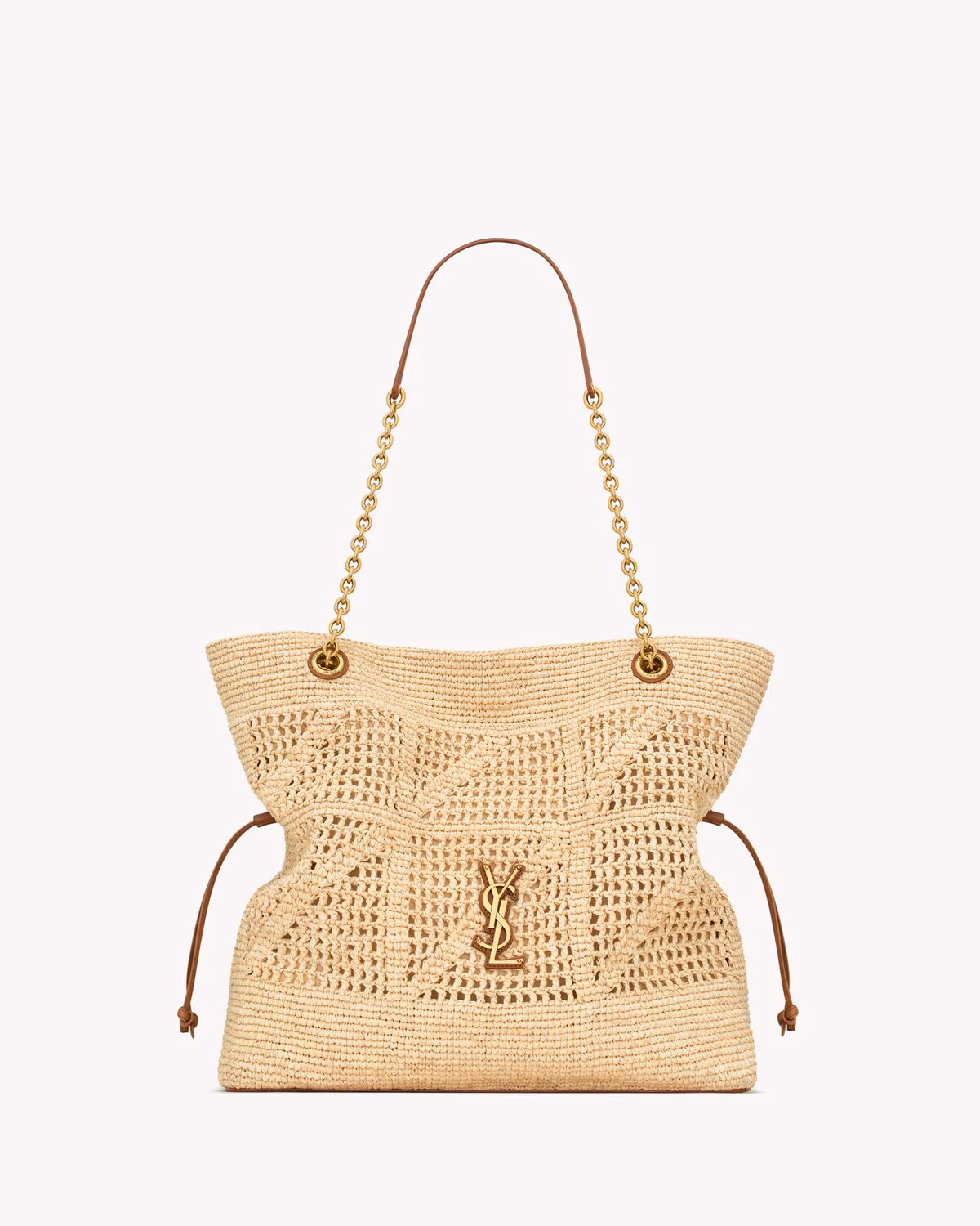YSL JAMIE SHOPPING in raffia - LuxuryEva