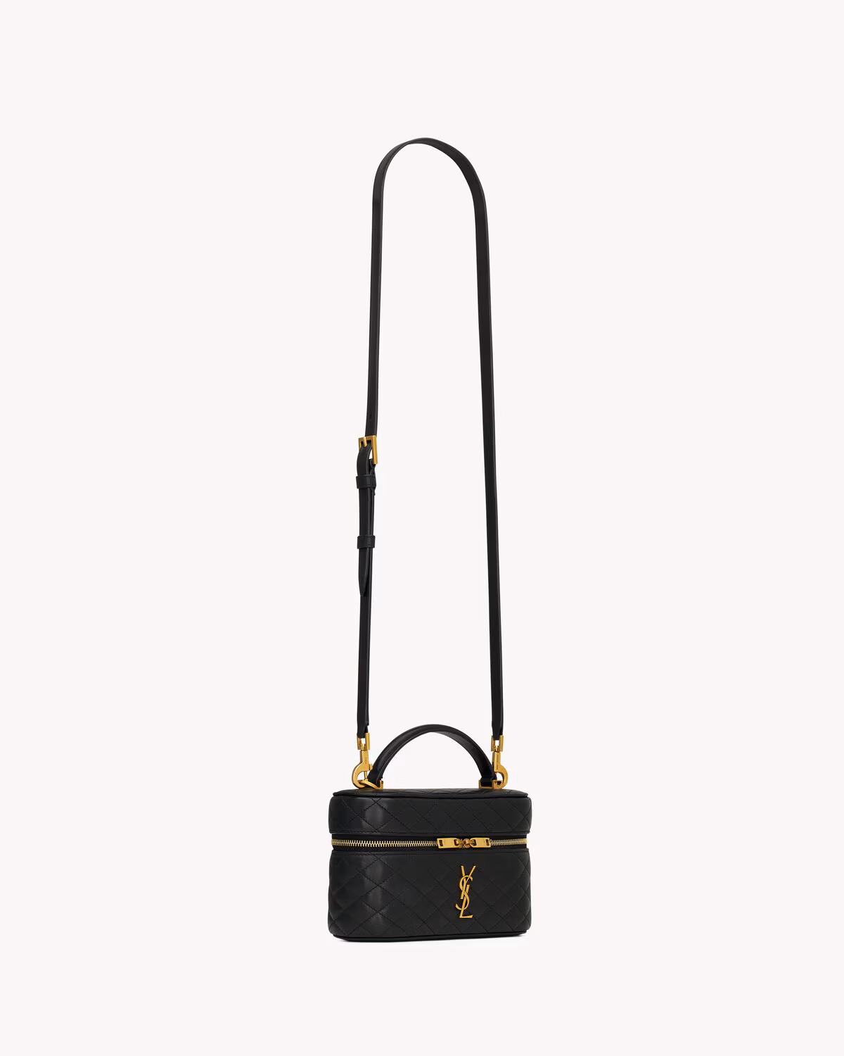YSL GABY vanity bag in lambskin-Black - LuxuryEva