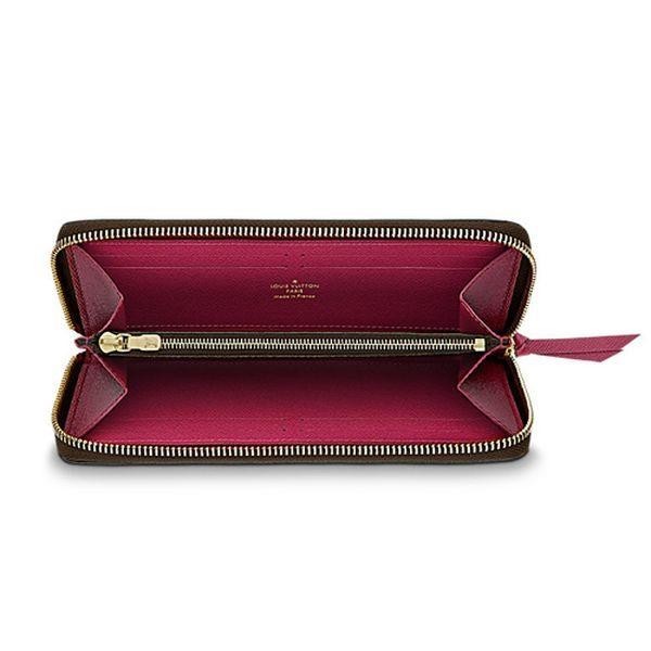 Louis Vuitton Monogram Canvas Clemence Wallet M60742 Fuchsia - LuxuryEva