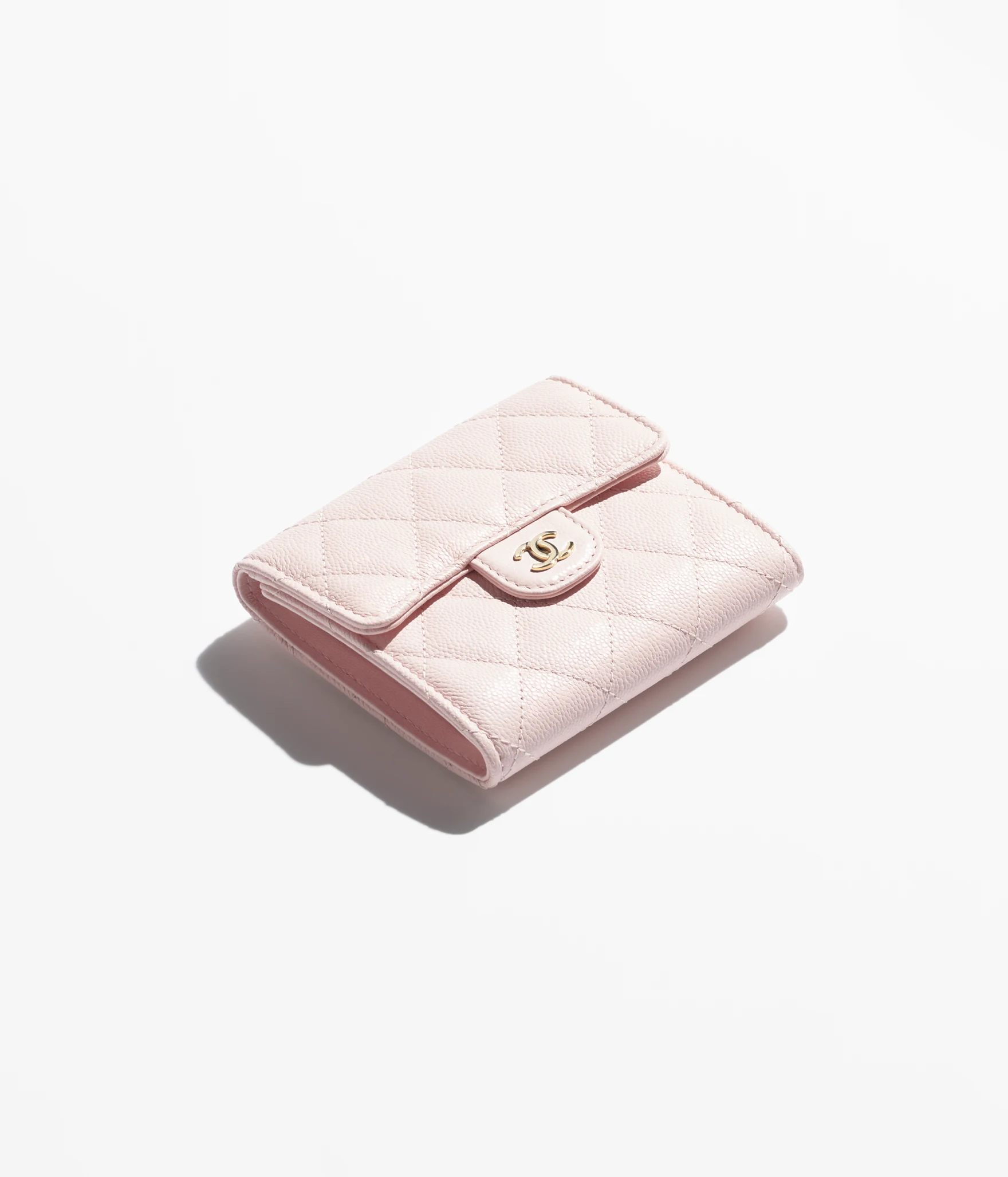 CHANEL-Classic Small Flap Wallet-Light Pink - LuxuryEva
