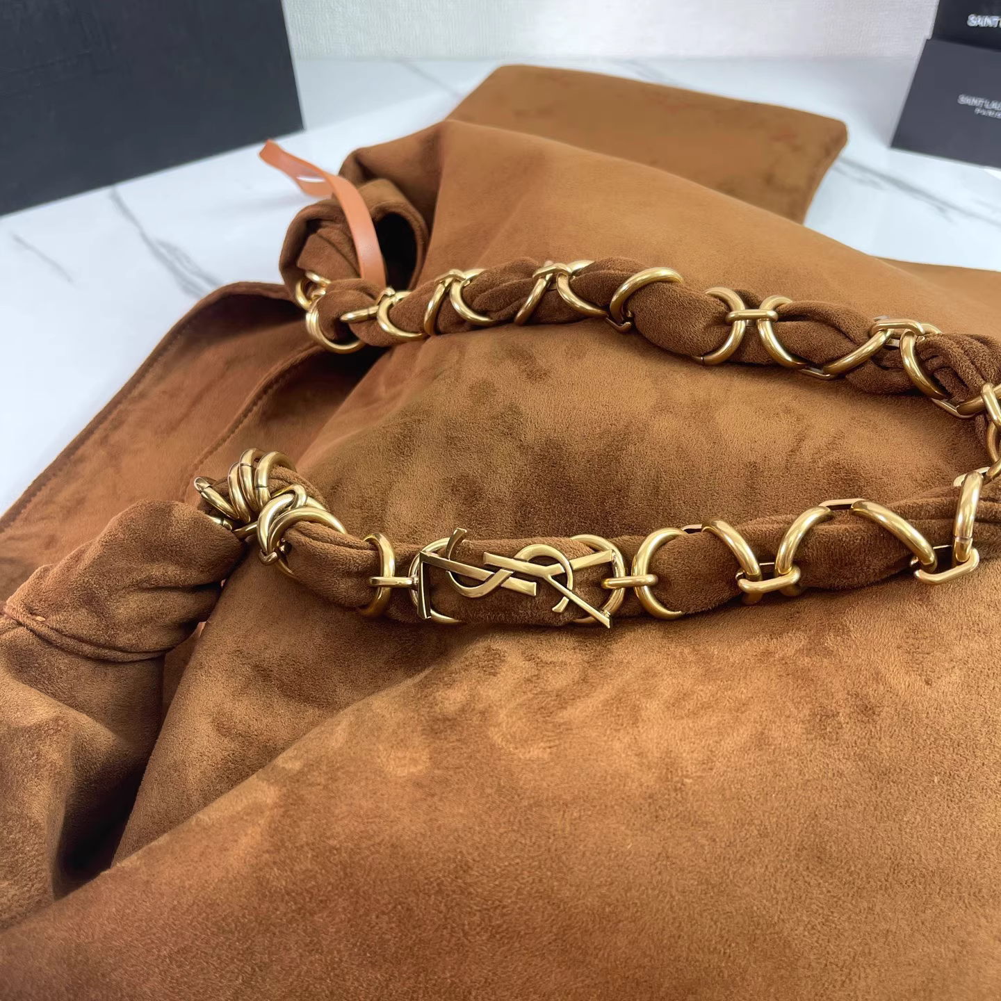 YSL AMALIA in suede - LuxuryEva