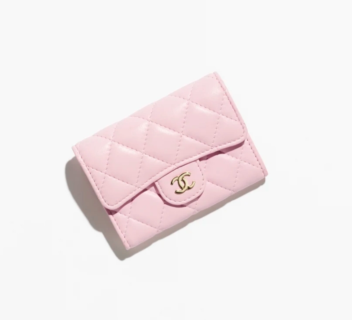 CHANEL Classic Card Holder-Light Pink - LuxuryEva