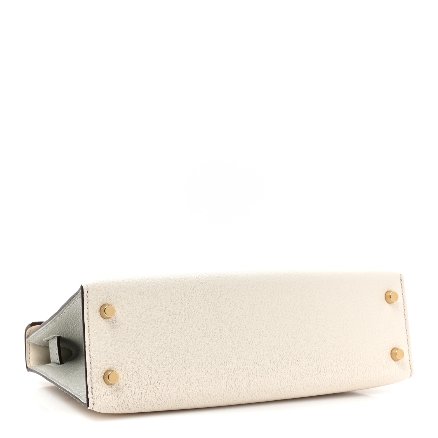 Chevre Mysore Horseshoe Kelly Sellier 20 Nata Gris Perle - LuxuryEva