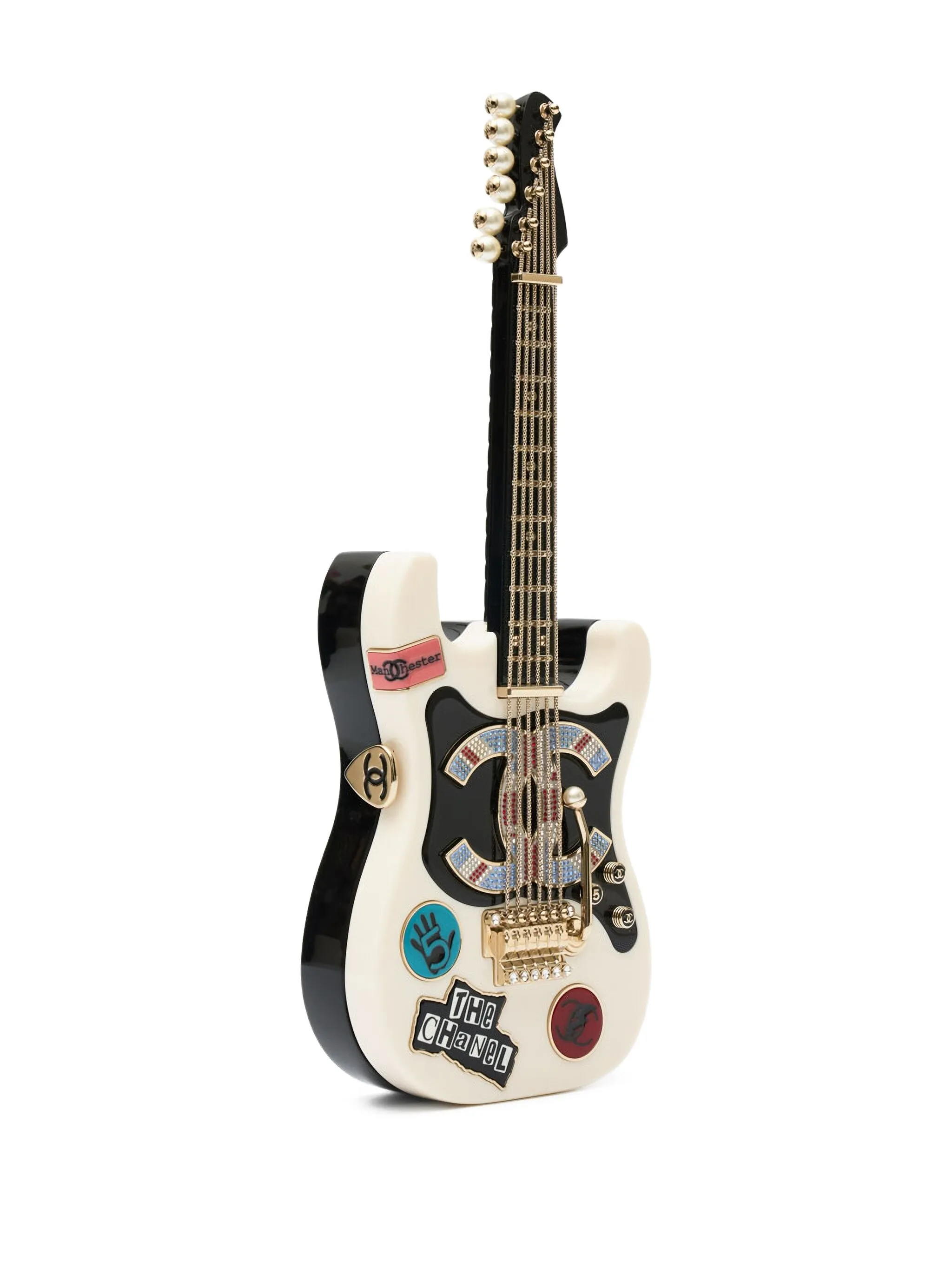 Chanel Guitar Box Clutch - LuxuryEva