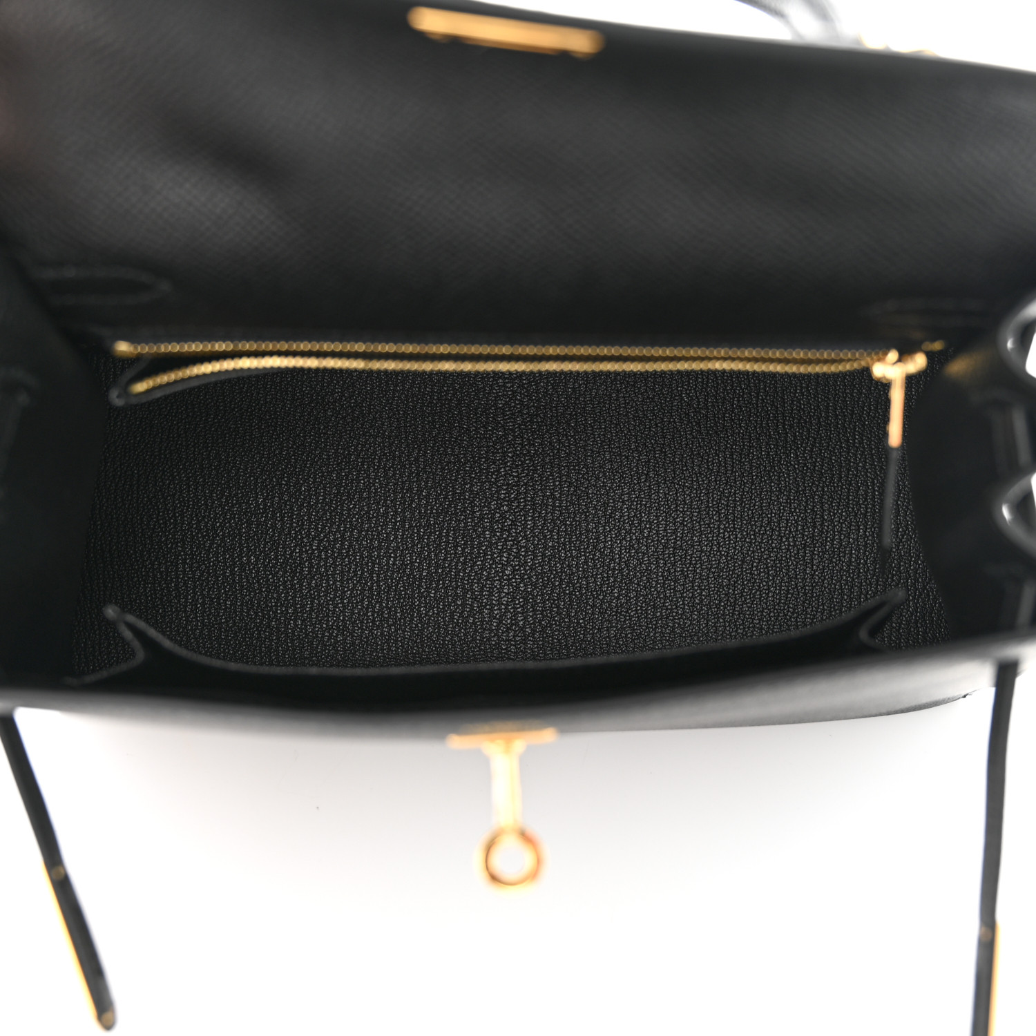 Epsom Kelly Sellier 25 Black - LuxuryEva