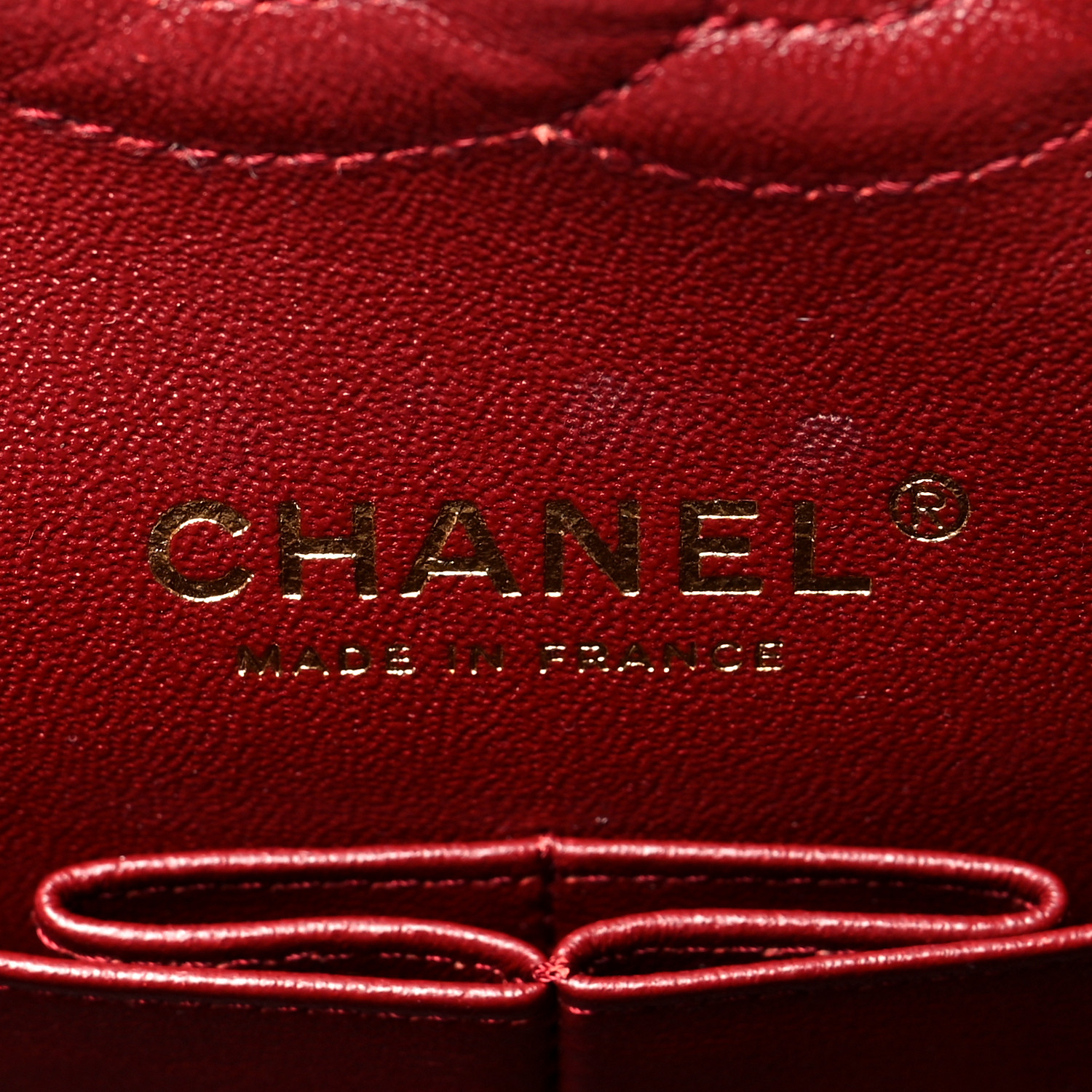 Caviar Quilted Medium Double Flap Red - LuxuryEva