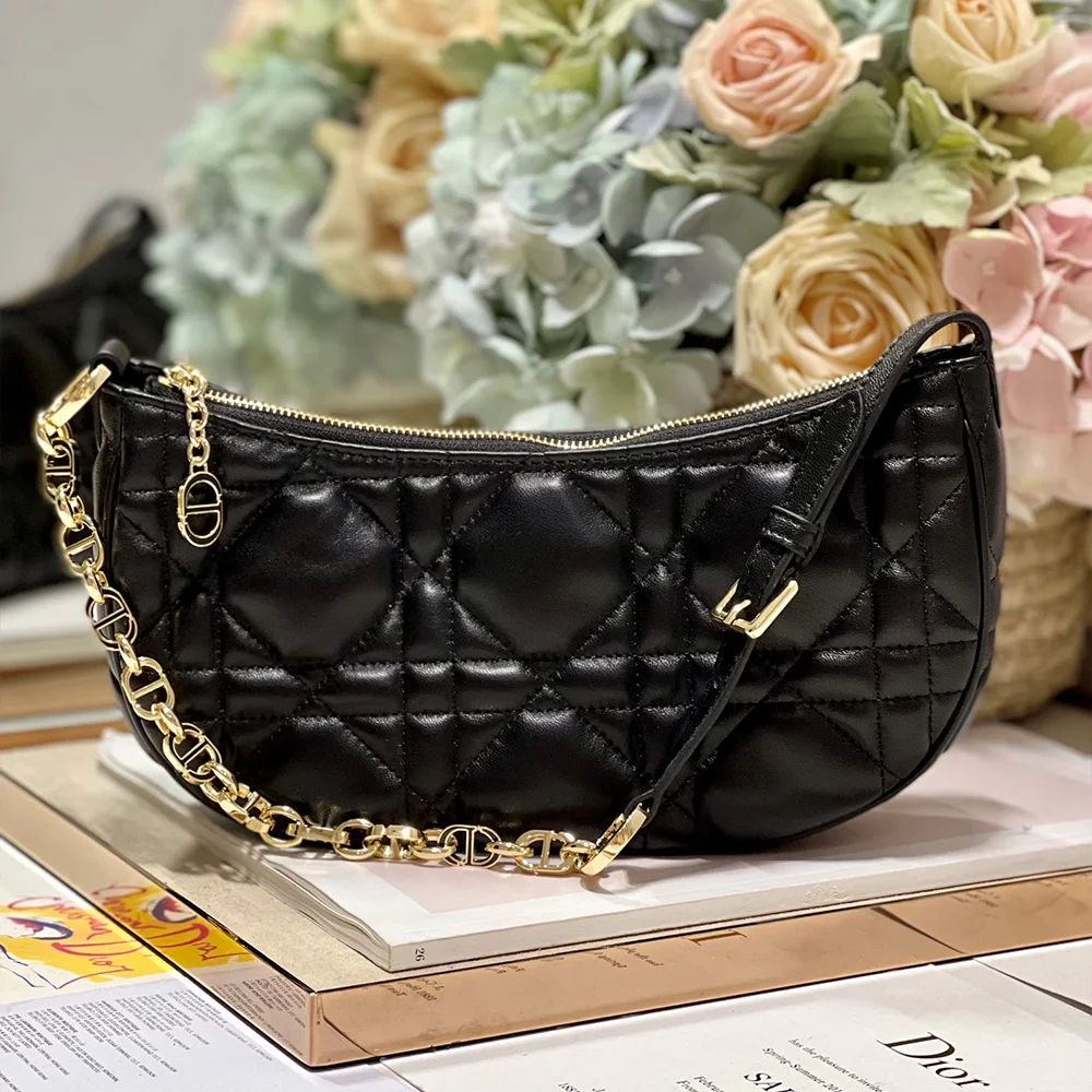 DIOR CD Lounge Half Moon Shoulder Bag - LuxuryEva