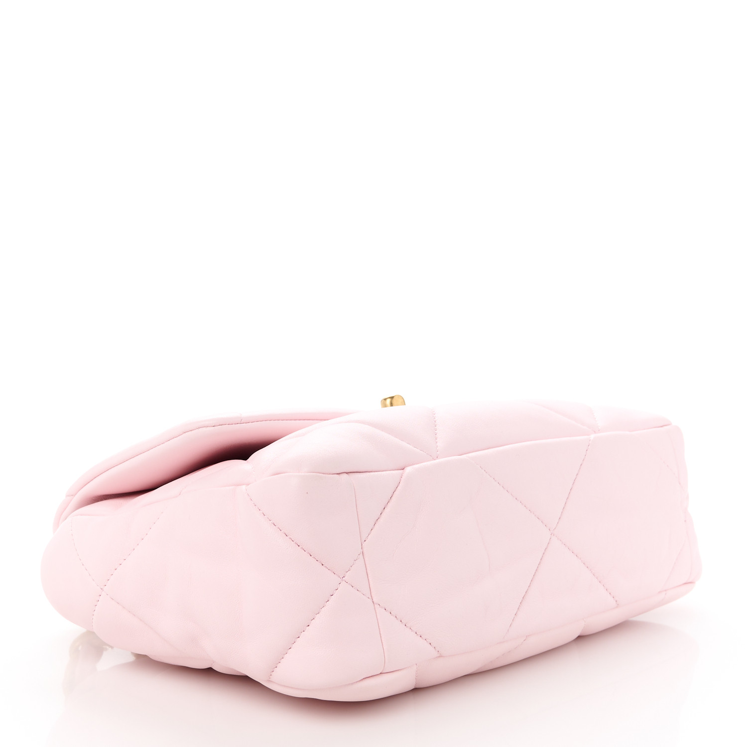 Chanel  Lambskin Quilted Medium Chanel 19 Flap Light Pink - LuxuryEva