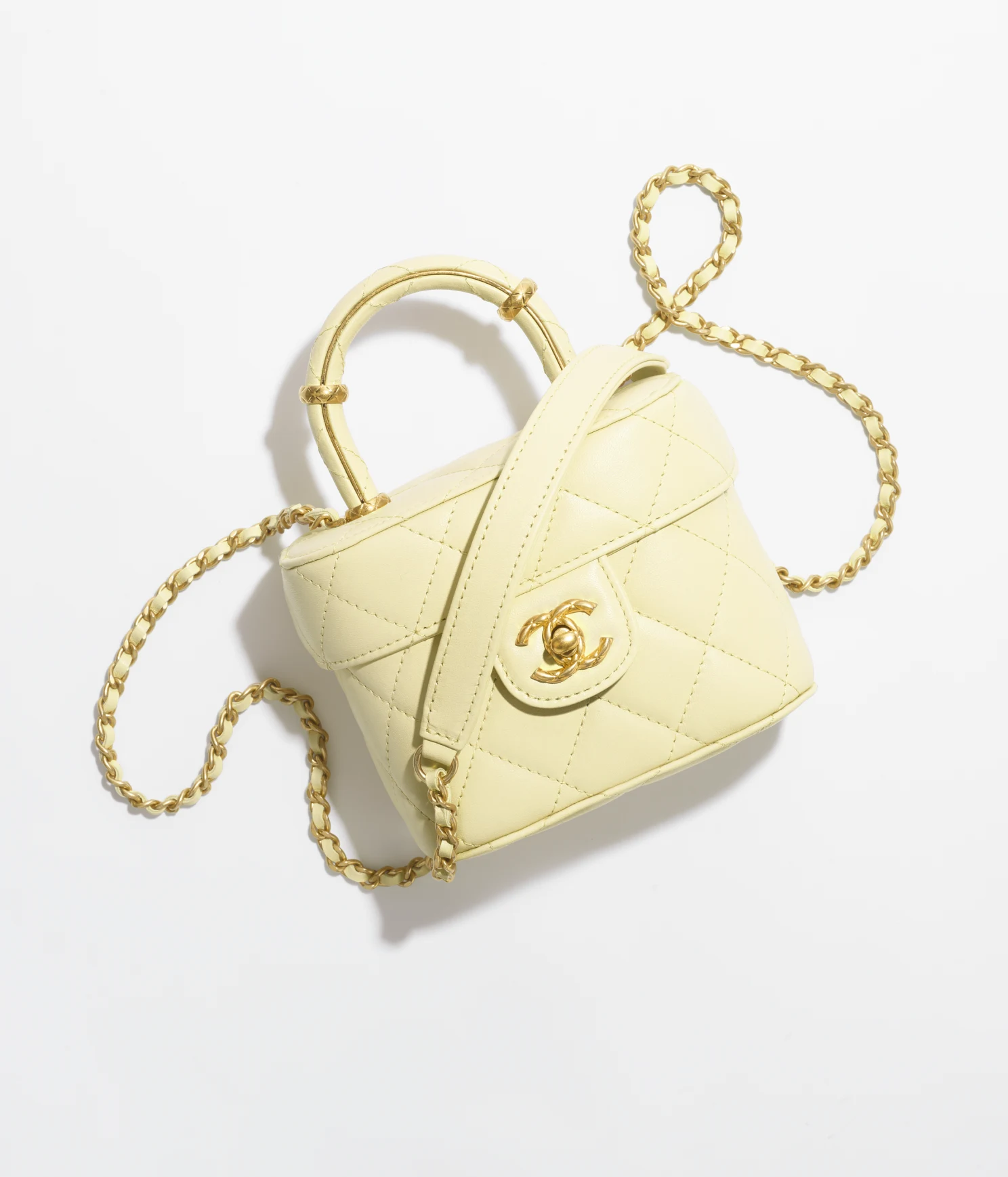 SMALL VANITY CASE-Light Yellow - LuxuryEva