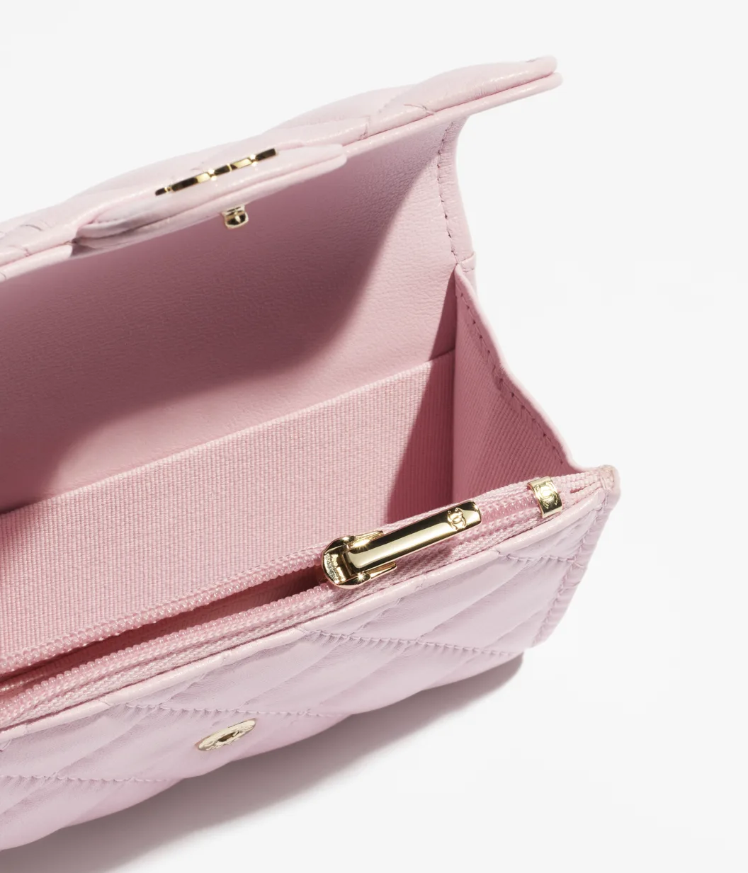 CHANEL Classic Card Holder-Light Pink - LuxuryEva