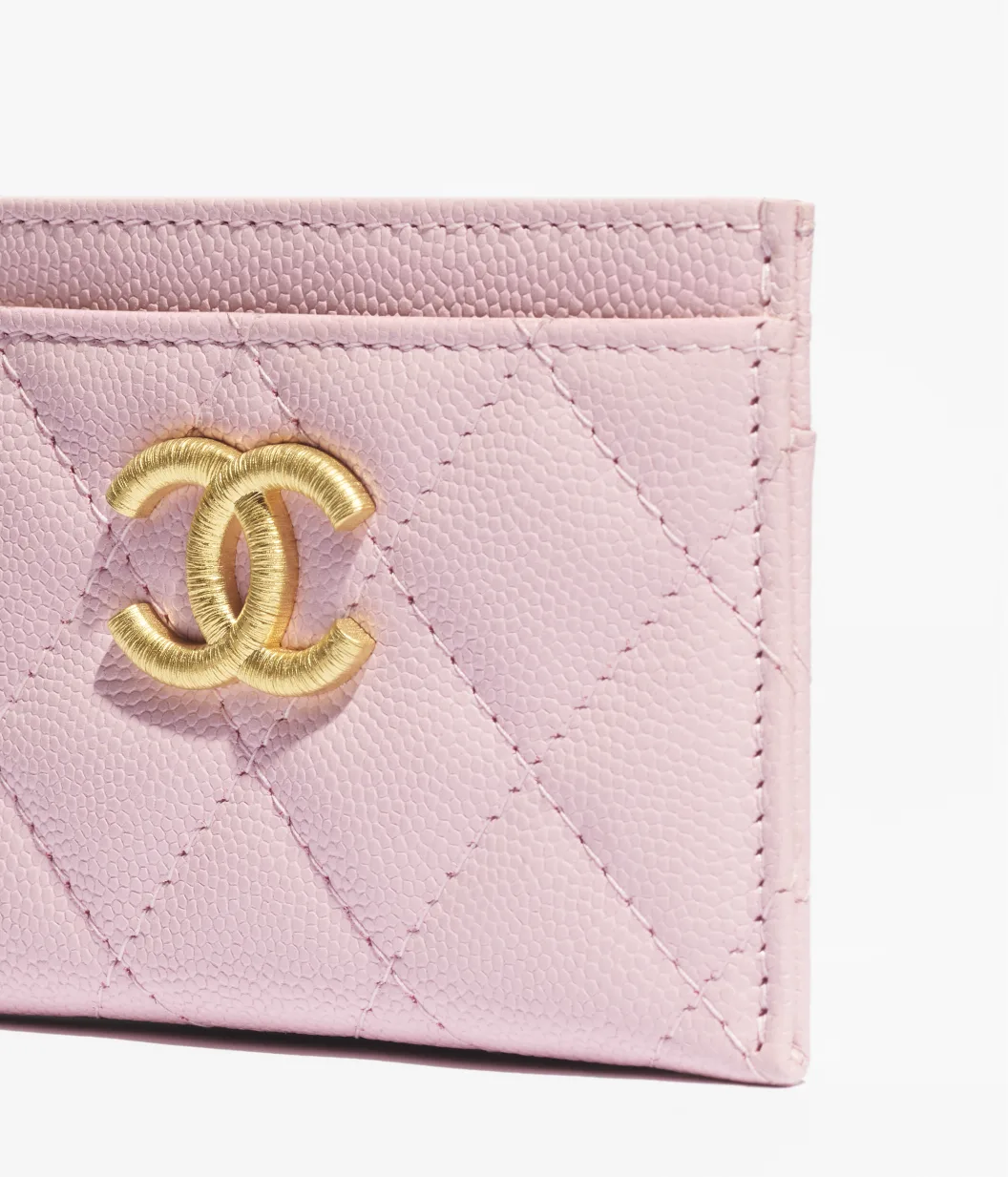 CHANEL Card Holder-Light Pink - LuxuryEva
