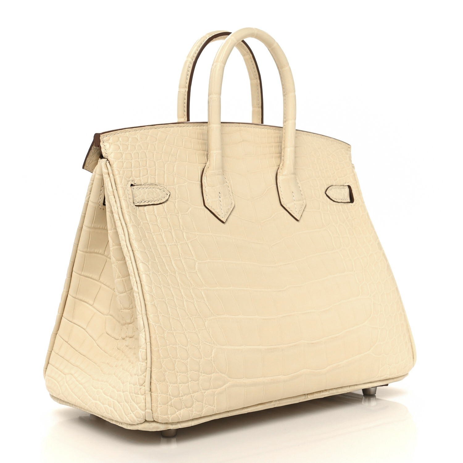 Matte Alligator Birkin 25 Vanille - LuxuryEva